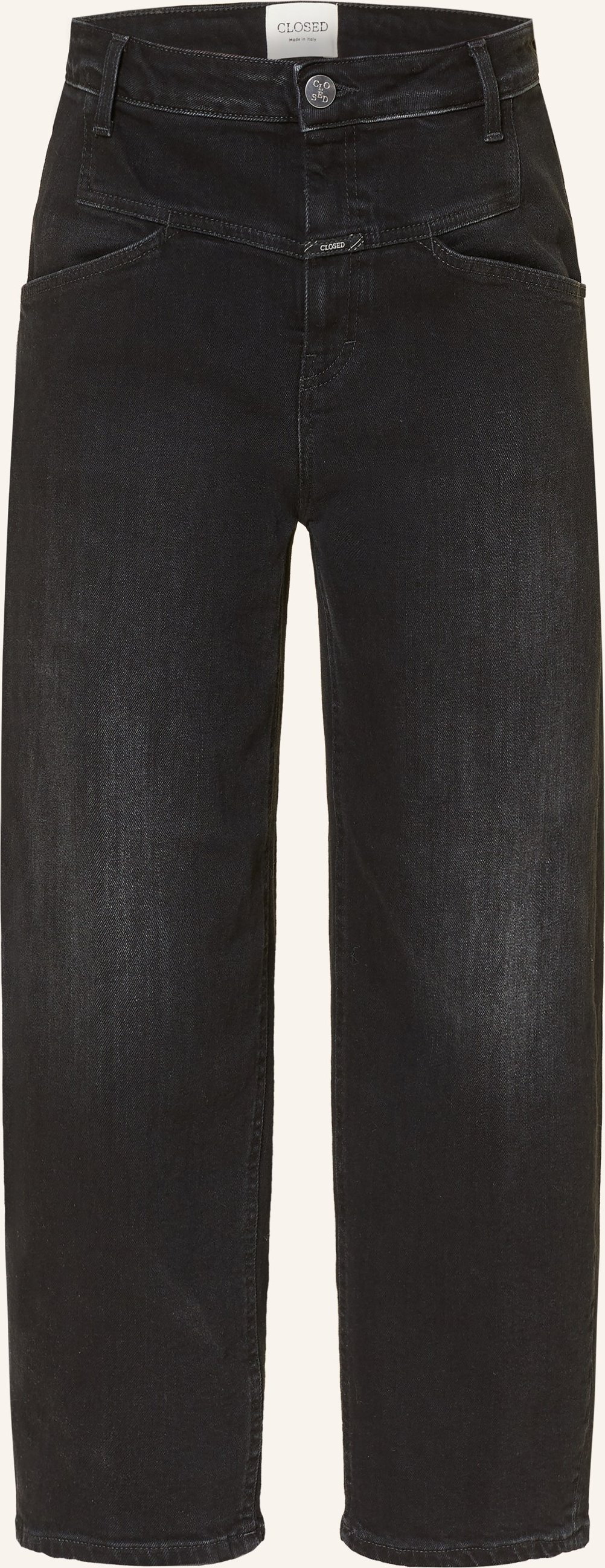 Closed Cropped Jeans Stover-X grau