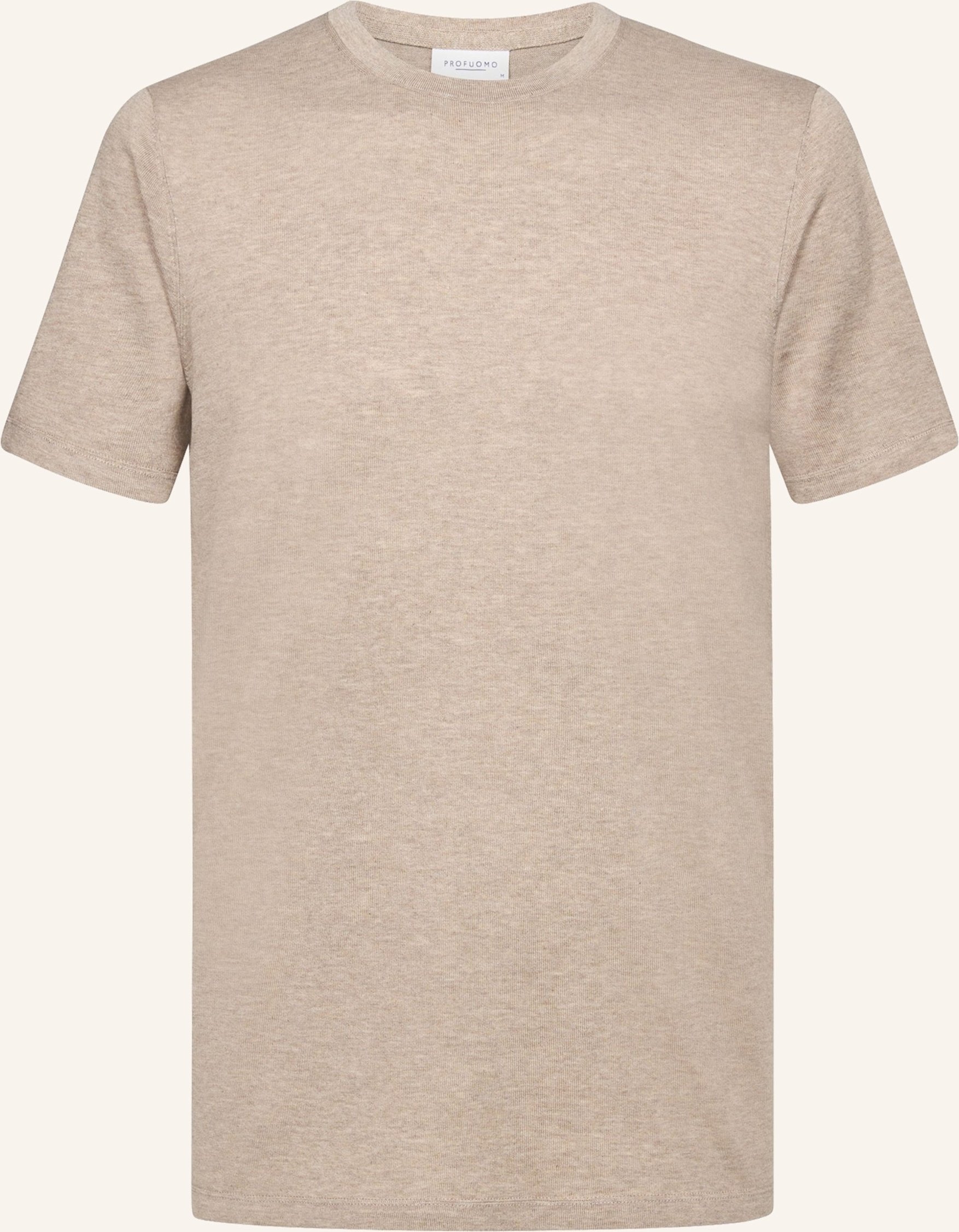 Profuomo T-Shirt Kurzarm beige