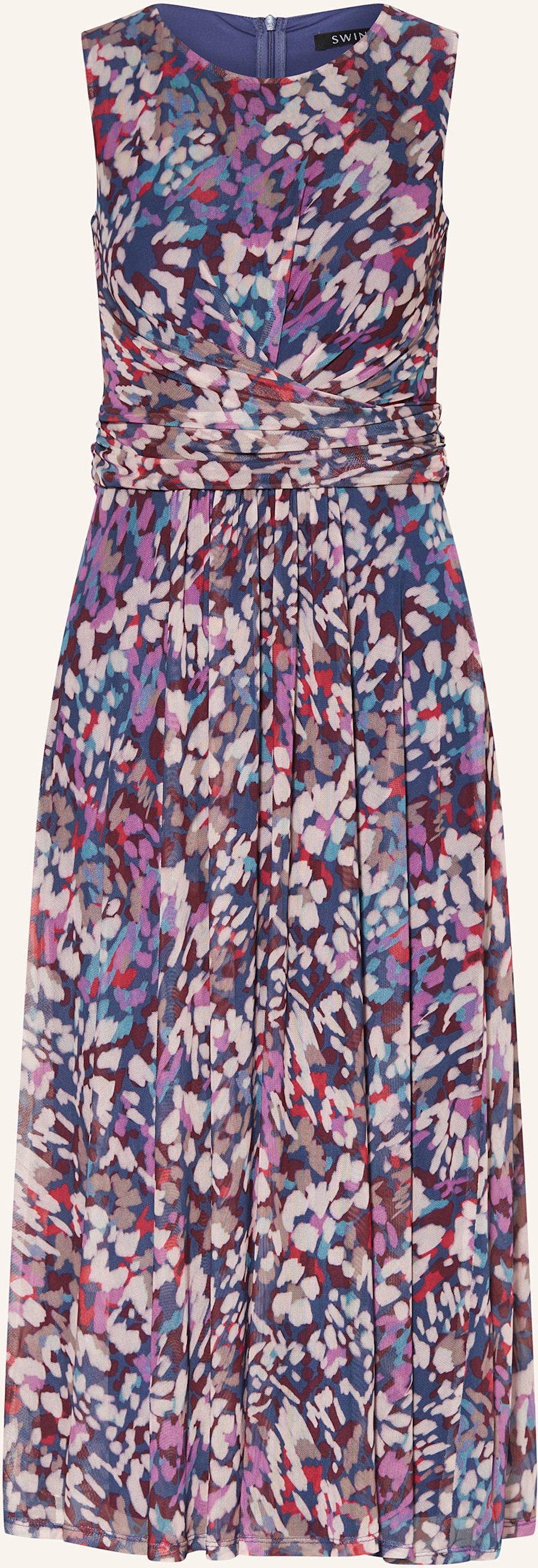 Swing Cocktailkleid Mit Mesh rosa