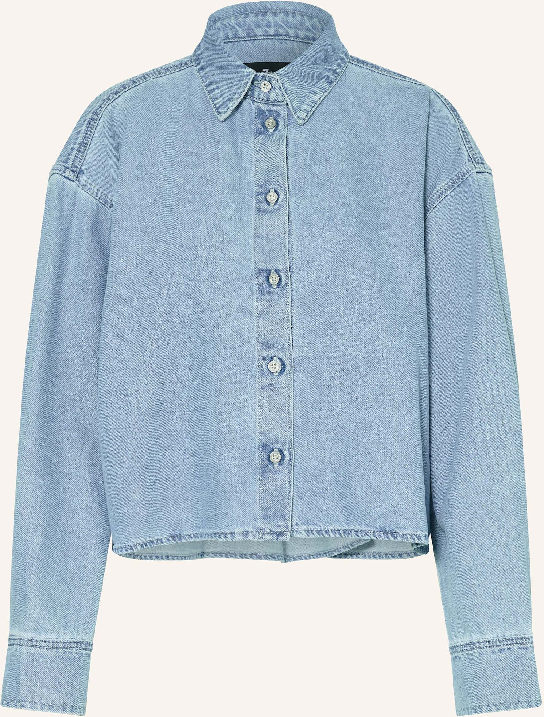 7 For All Mankind Jeans-Overshirt Nina blau