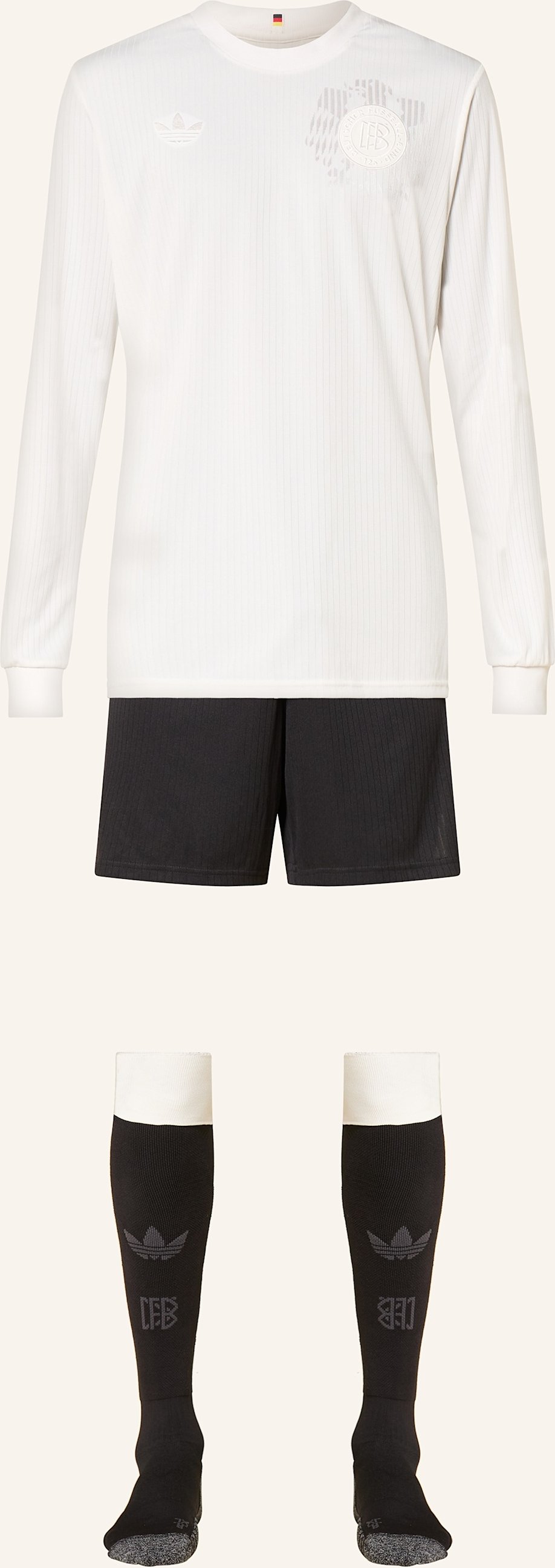 Thumbnail - Adidas Originals Set Germany 125 Anniversary Kit: Trikot, Trikothose Und Stutzen weiss