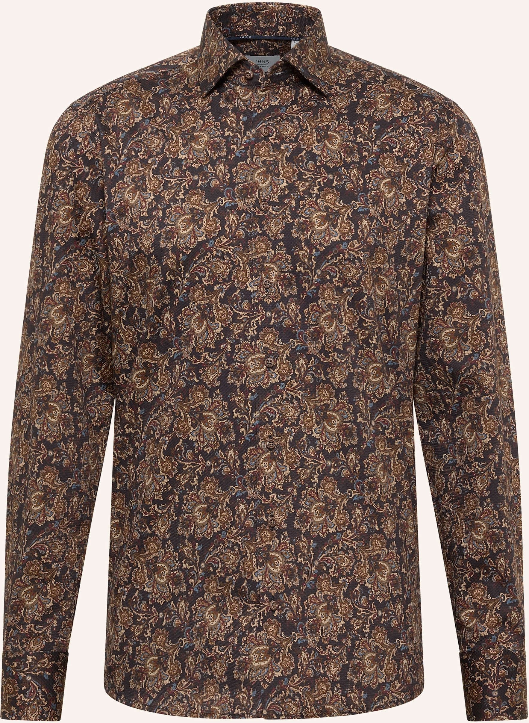 1863 By Eterna Hemd Slim Fit braun