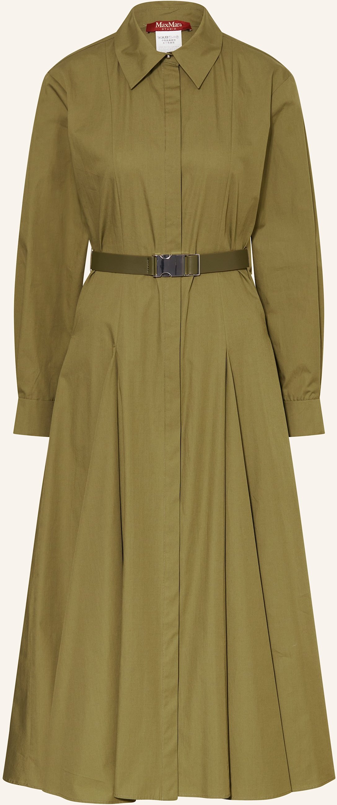 Thumbnail - Max Mara Studio Hemdblusenkleid Dancing gruen