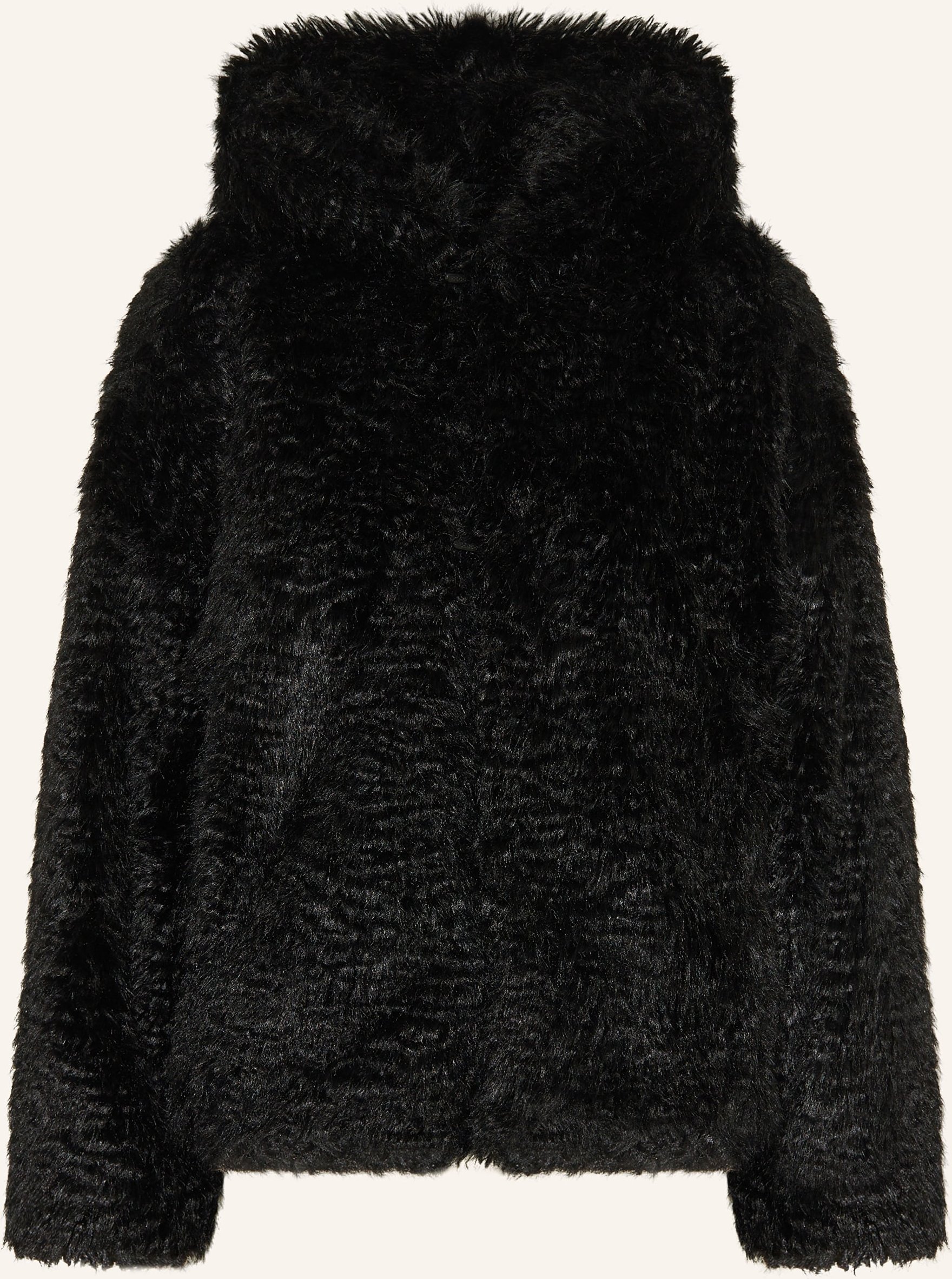 Drykorn Kunstfell-Jacke Emneth schwarz