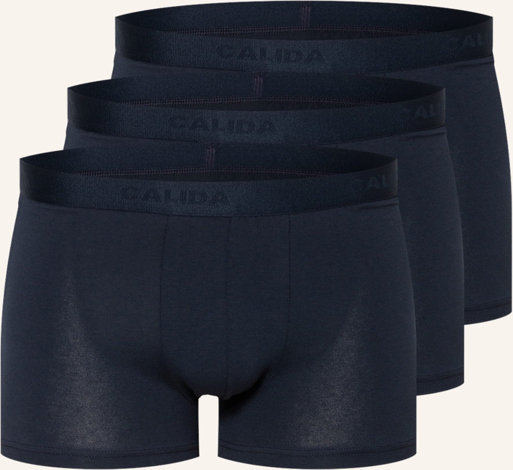 Calida 3er-Pack Boxershorts Natural Benefit blau