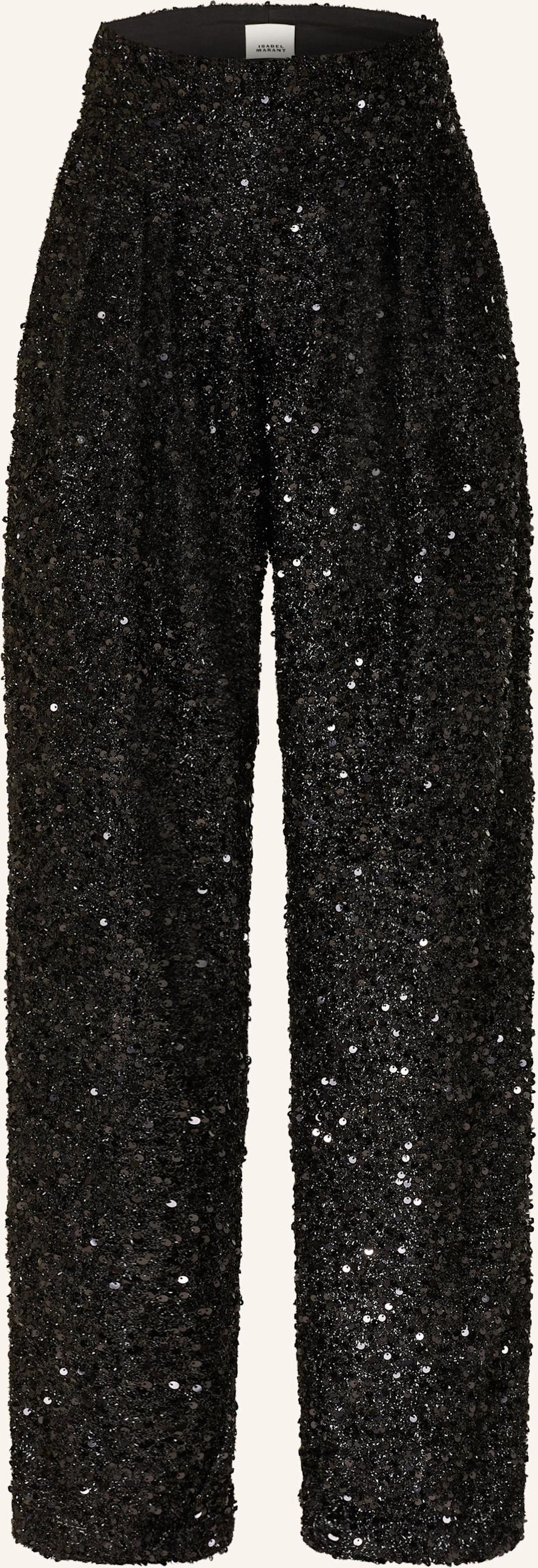 Thumbnail - Isabel Marant Hose Aras Mit Pailletten schwarz