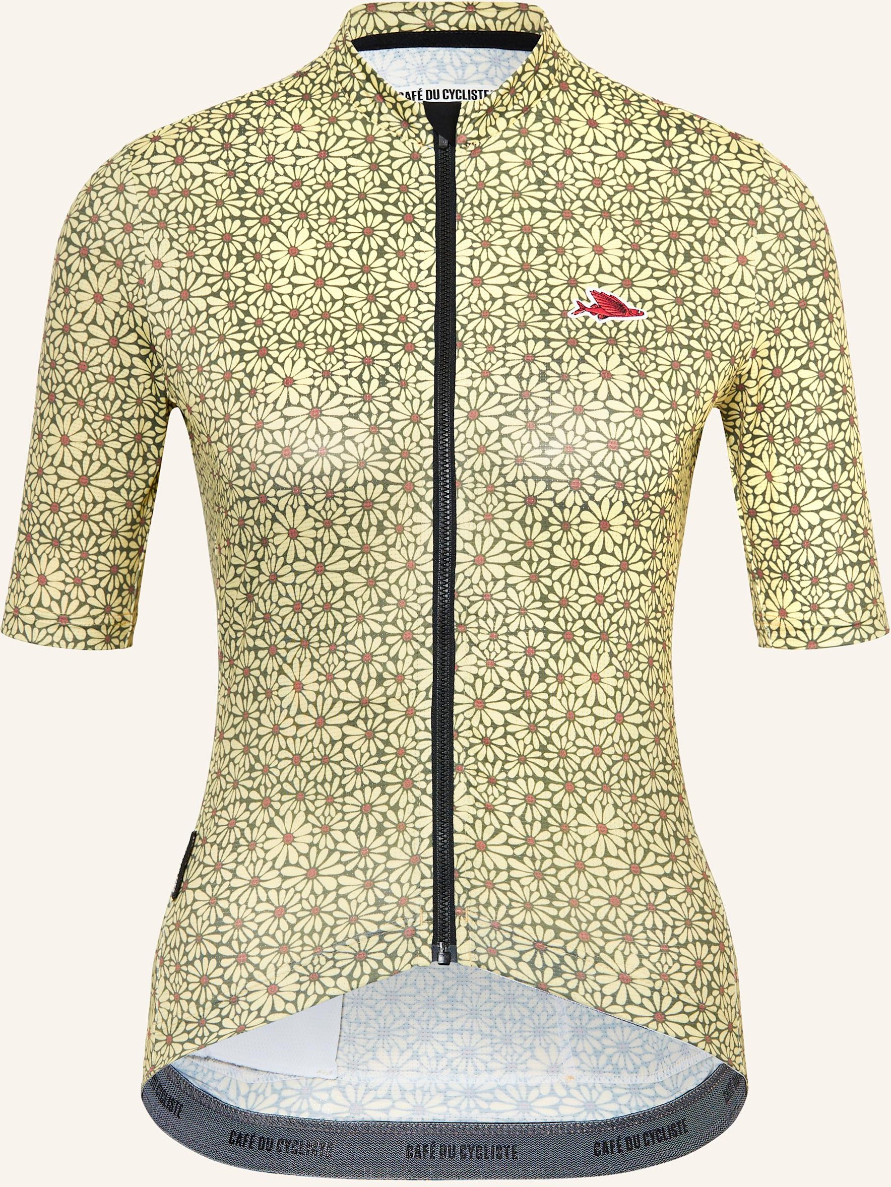 Café Du Cycliste Radtrikot Fleurette gelb