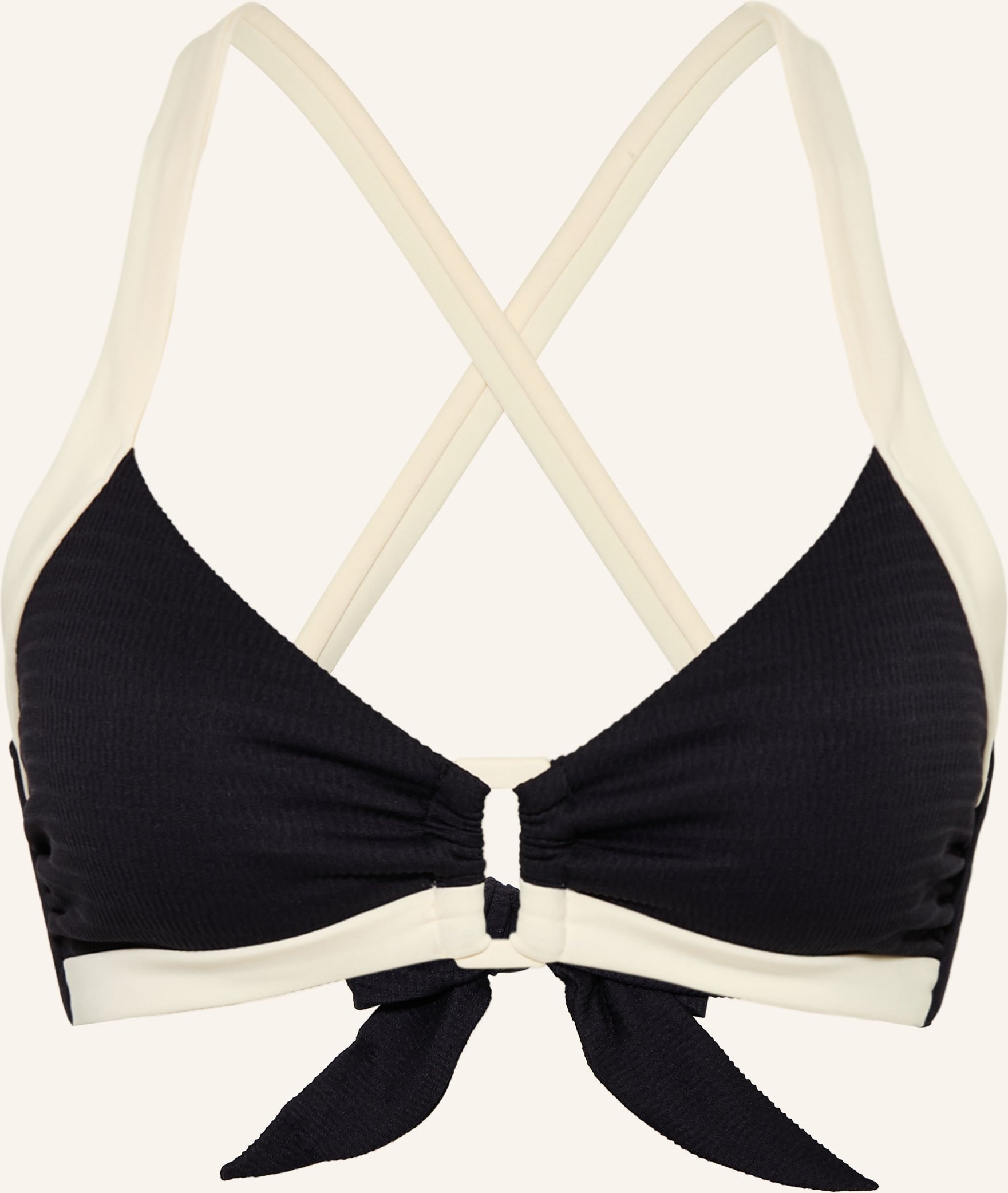 Seafolly Bustier-Bikini-Top Bandwave schwarz