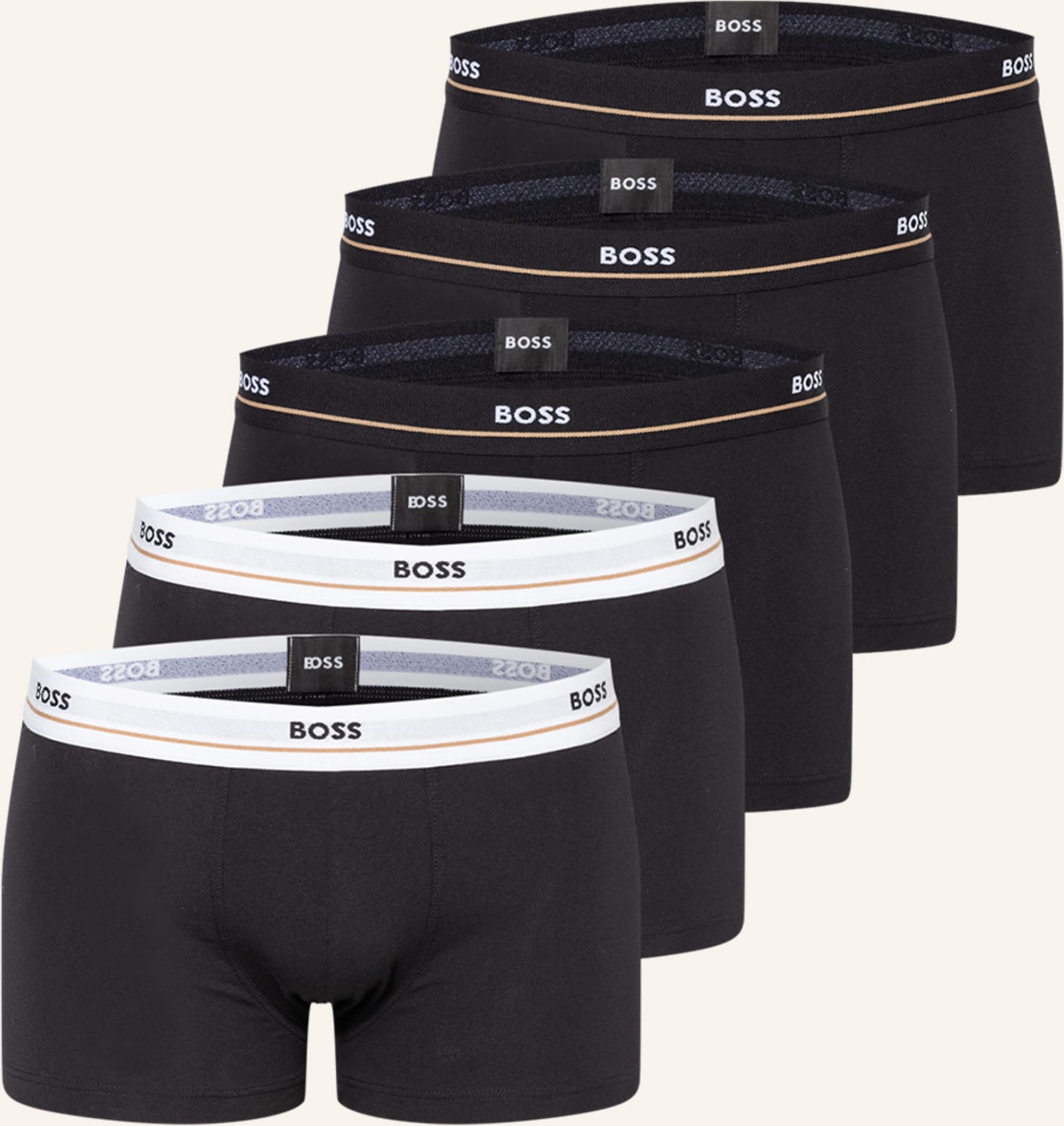 Boss 5er-Pack Boxershorts schwarz