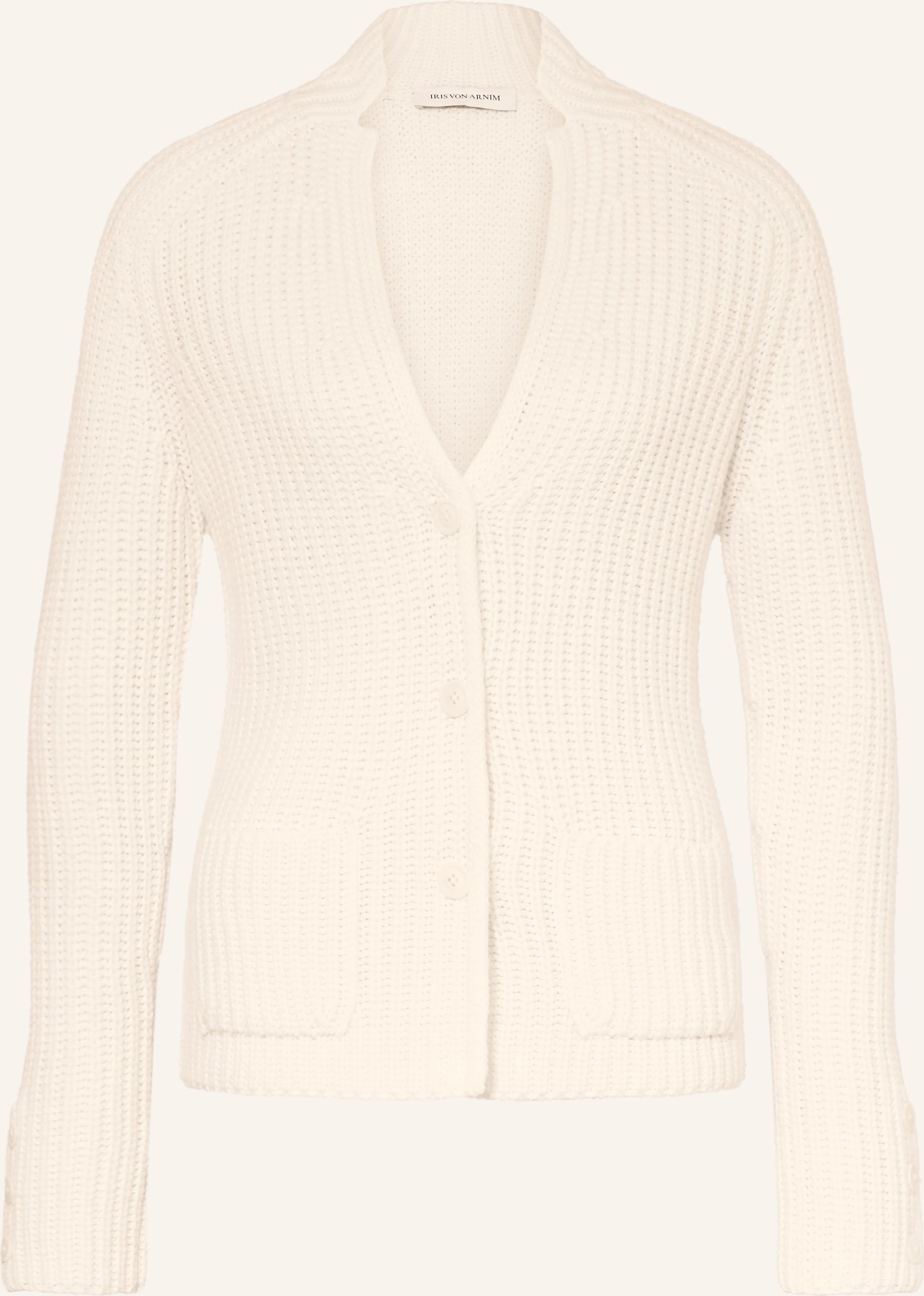 Iris Von Arnim Strickjacke Heliantha Aus Cashmere weiss