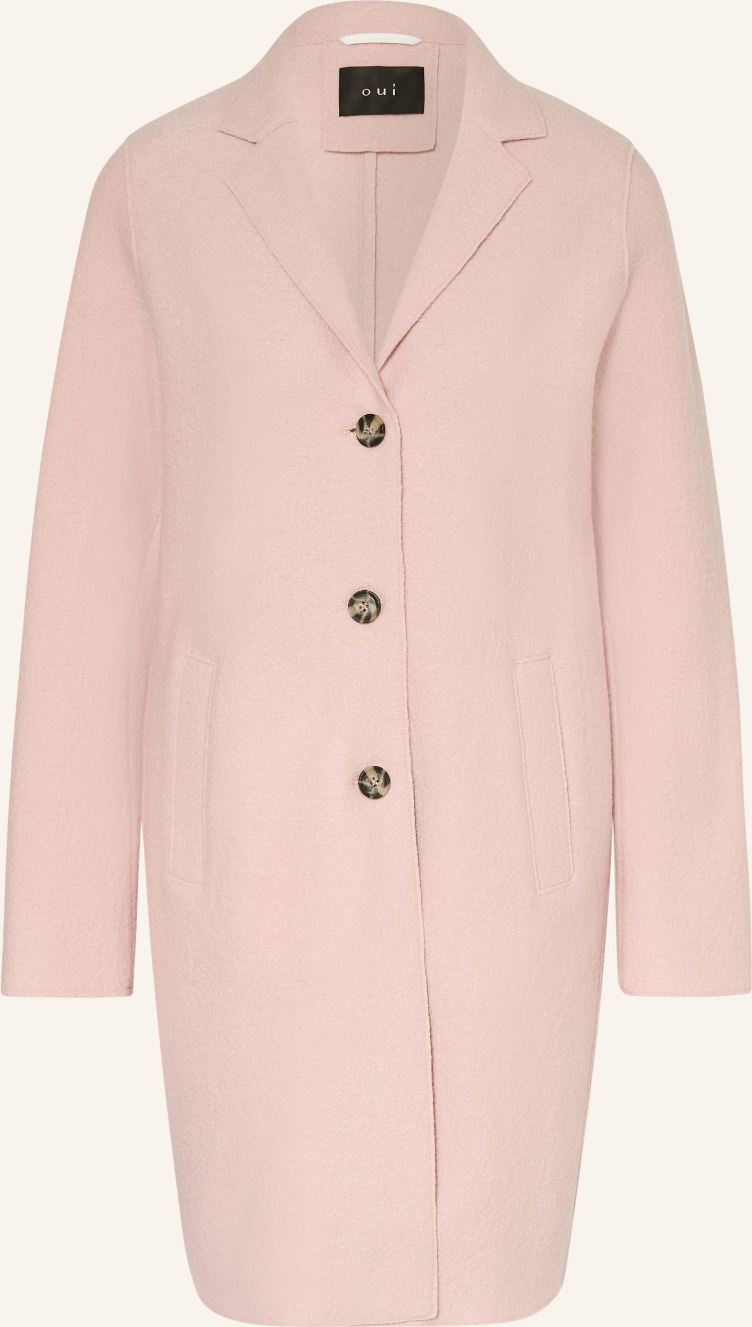 Oui Wollmantel rosa