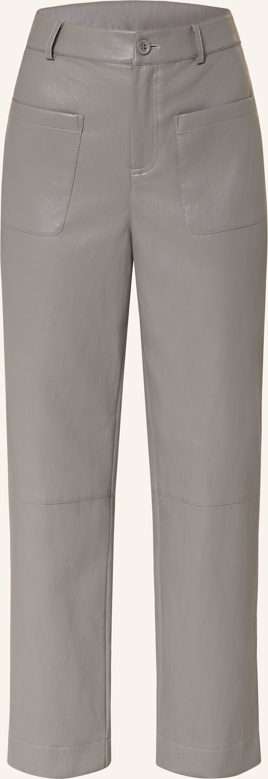 Catnoir Hose In Lederoptik grau