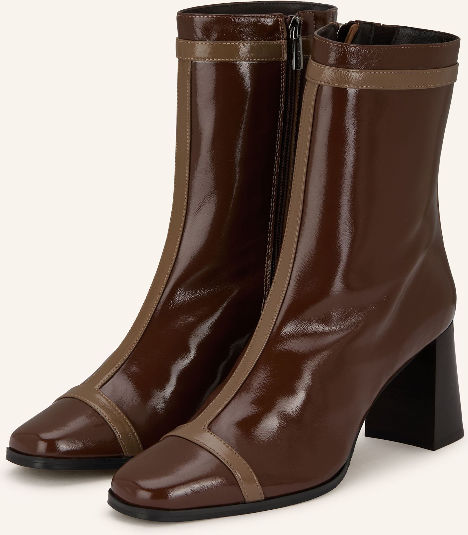 Thumbnail - Carel Lack-Stiefeletten Catherine braun