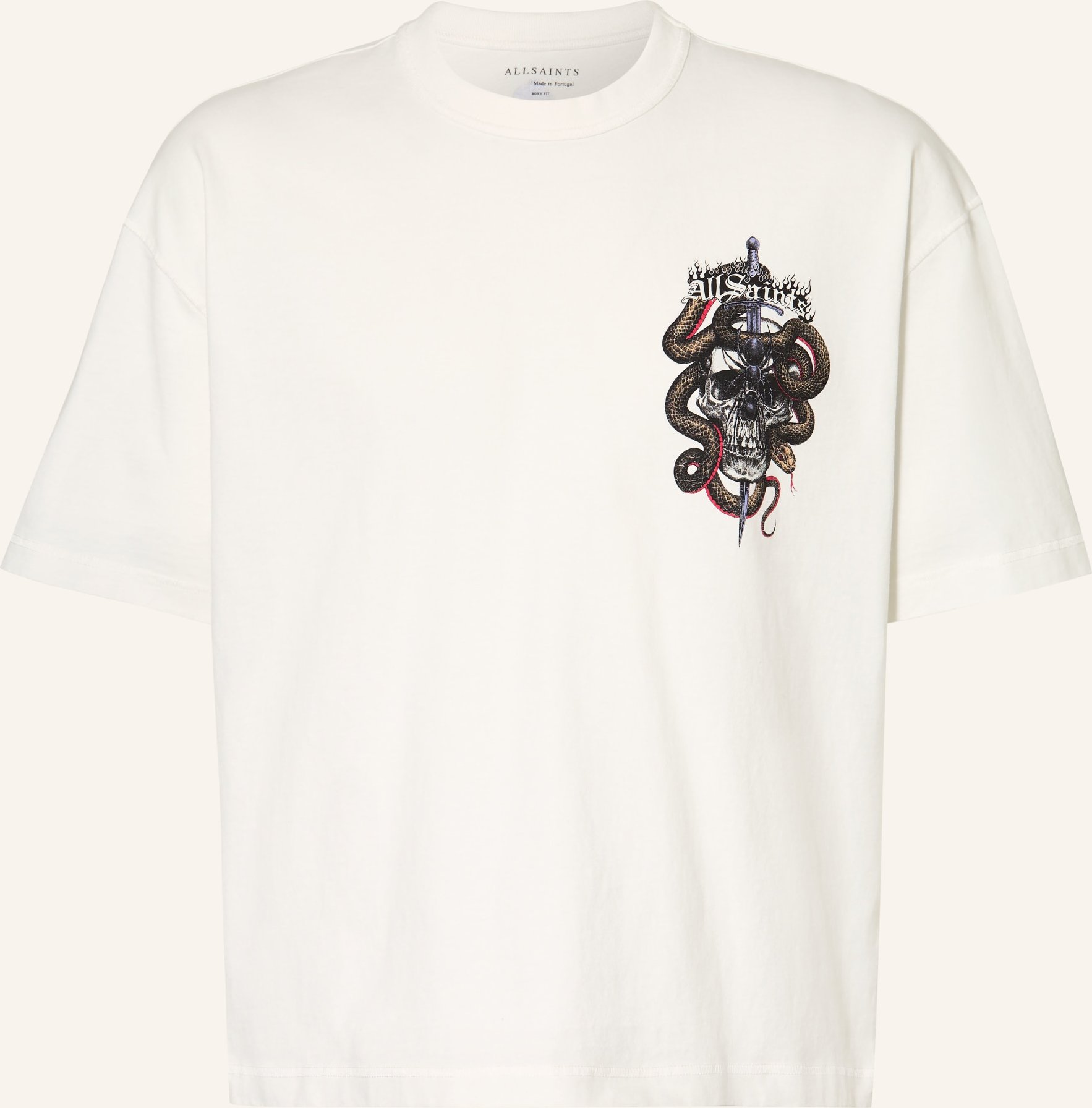 Allsaints T-Shirt Araknid weiss