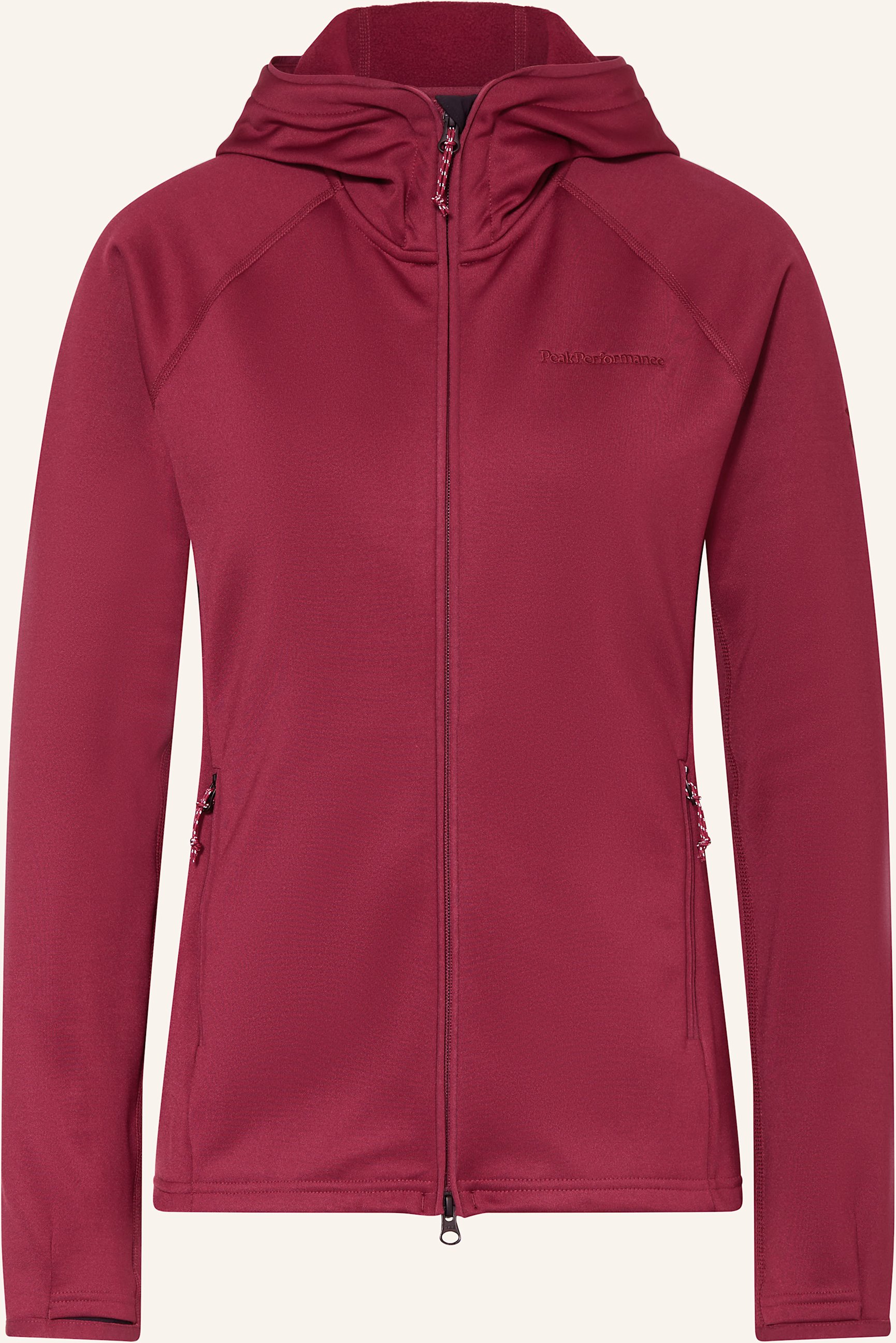 Peak Performance Midlayer-Jacke Zip Hood rot