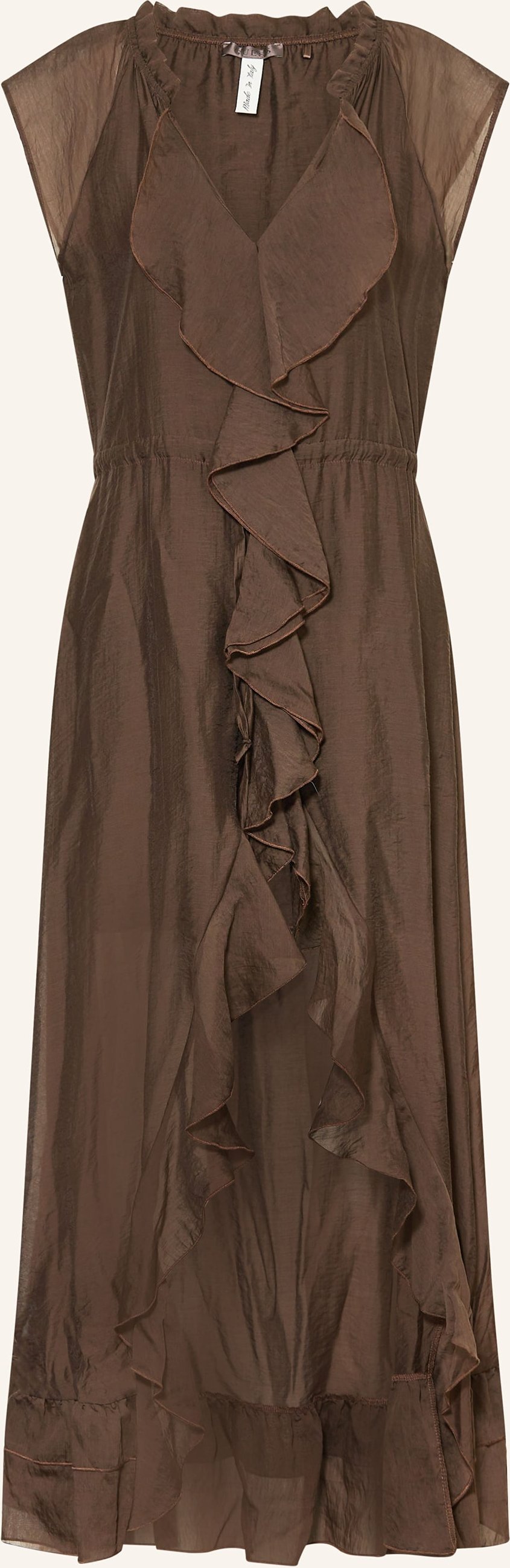 Guess Kleid Maelys Mit Volants braun