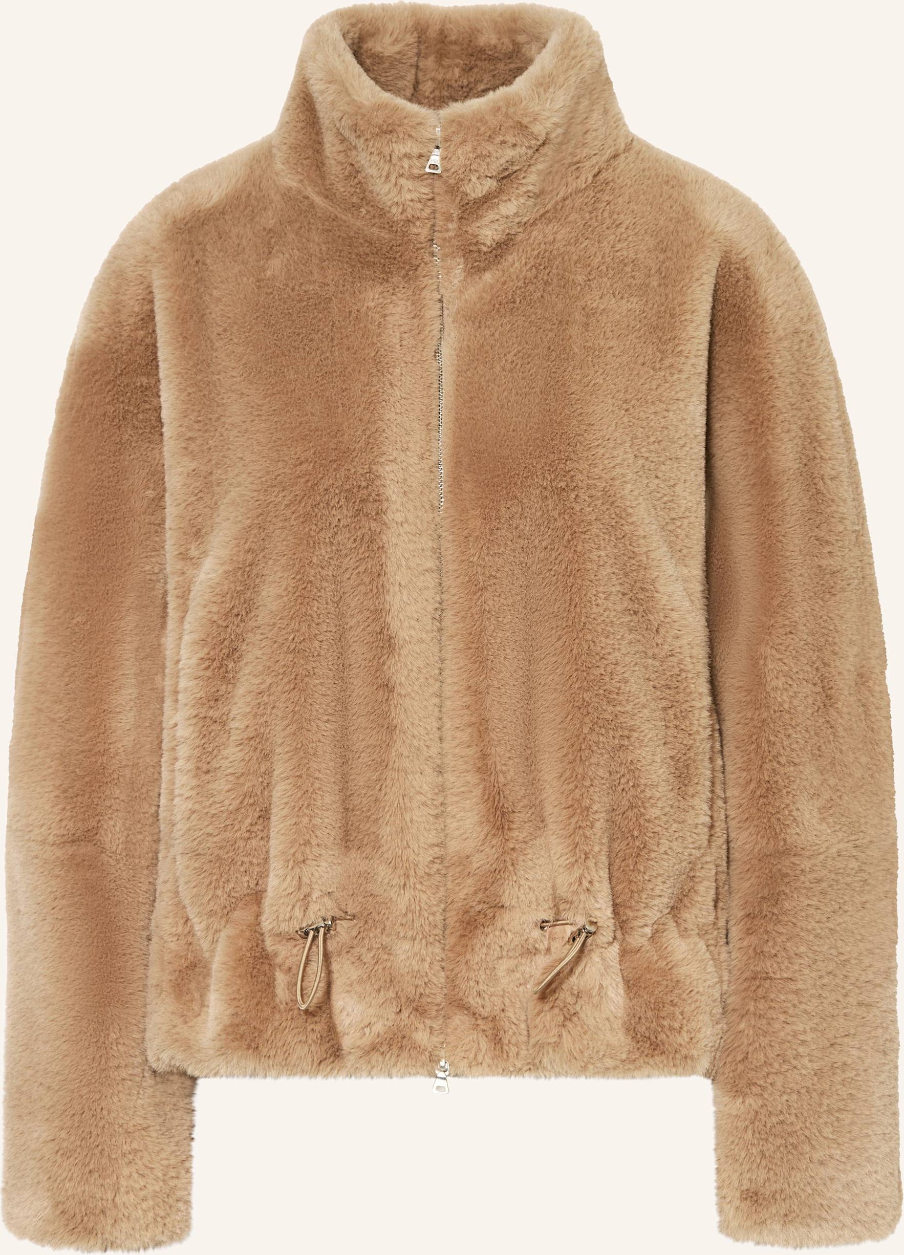 Marc Aurel Kunstfell-Jacke beige