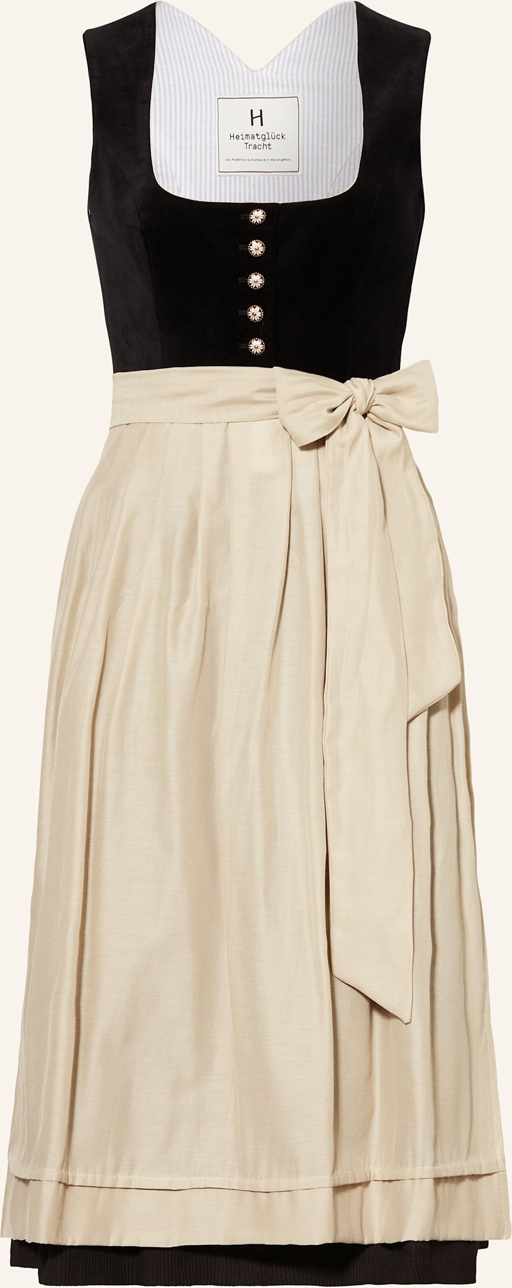 Heimatglück Tracht Dirndl Selma schwarz