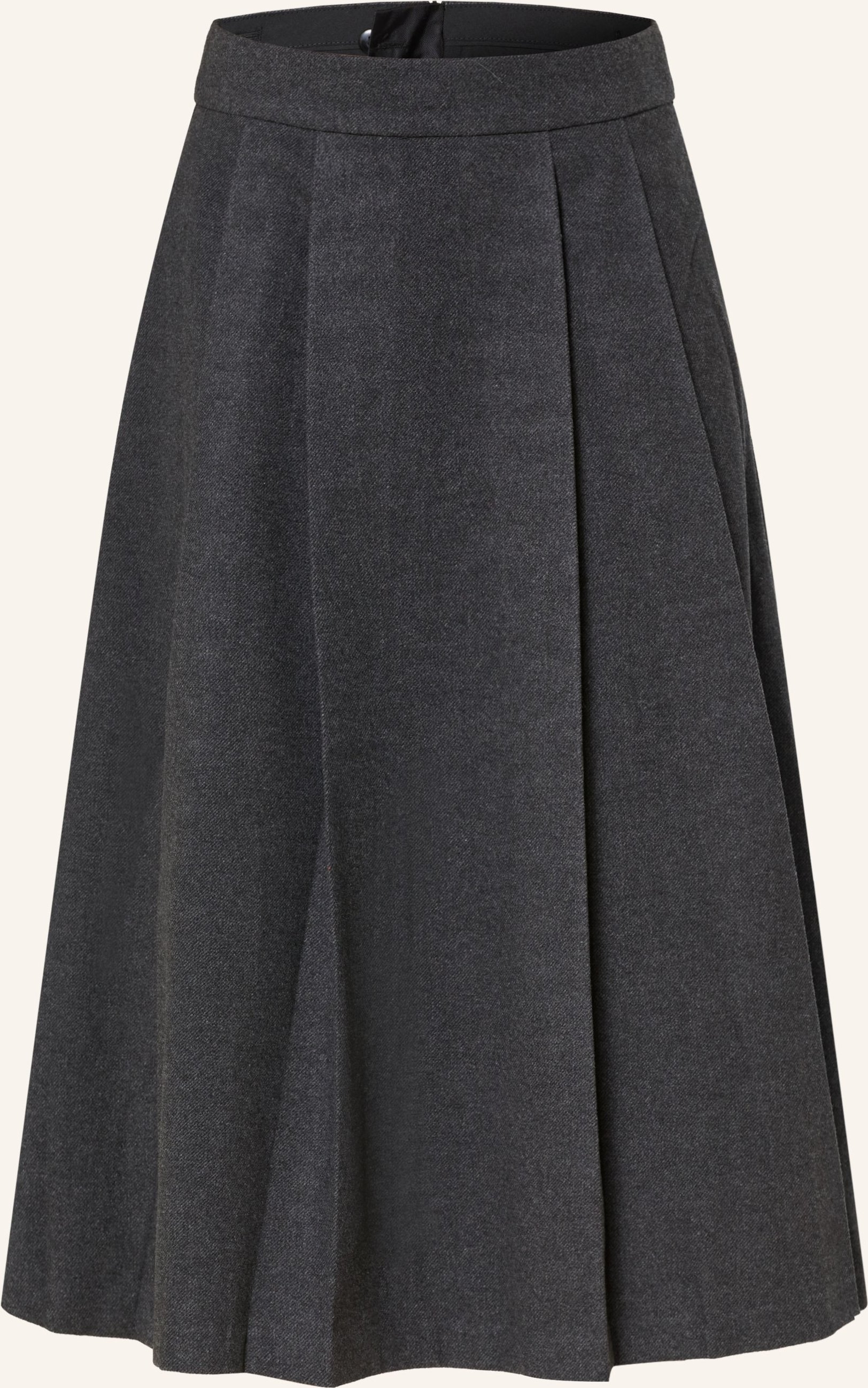 Y.A.S. Faltenrock grau