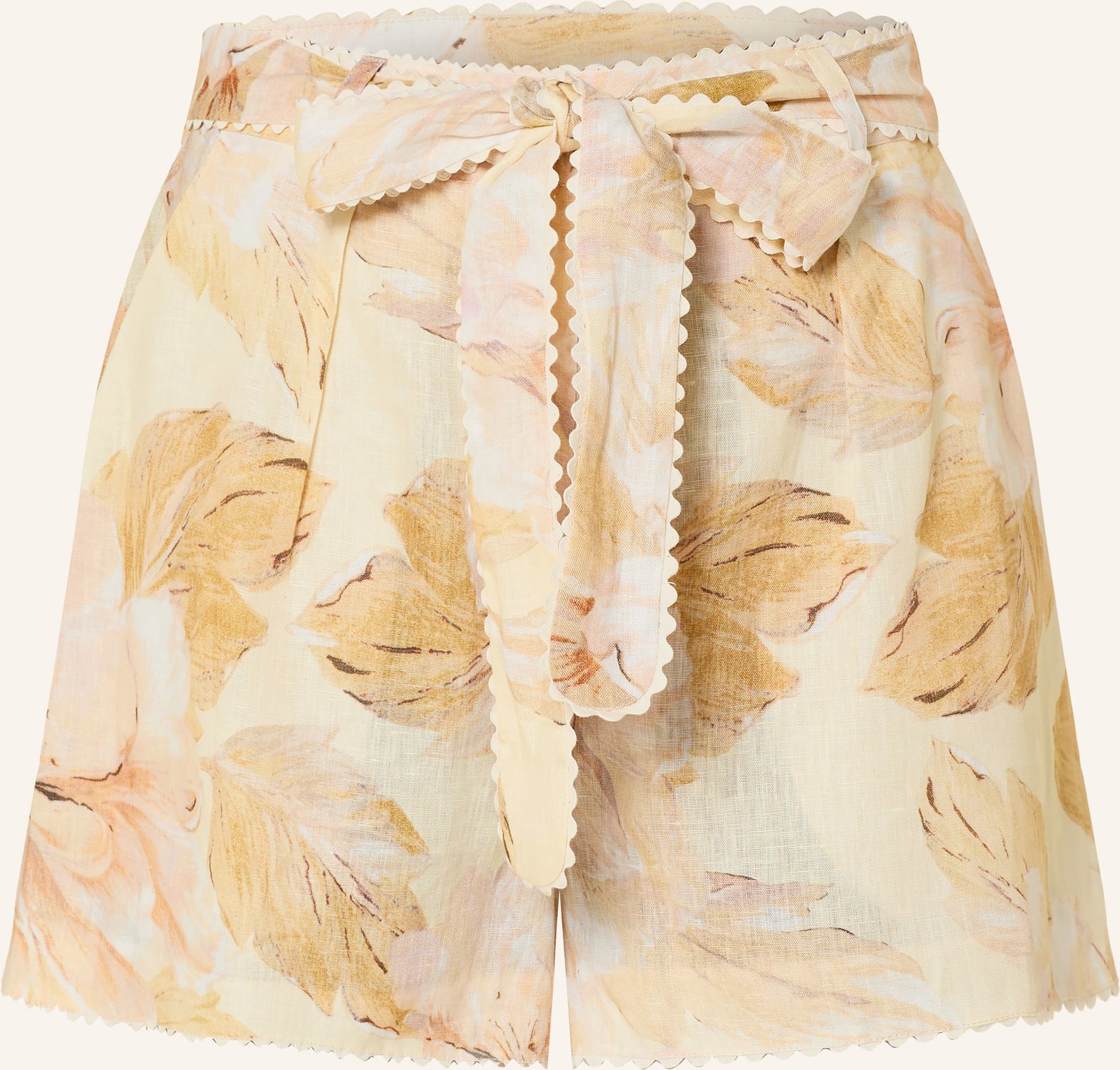 Mrs & Hugs Leinenshorts gelb