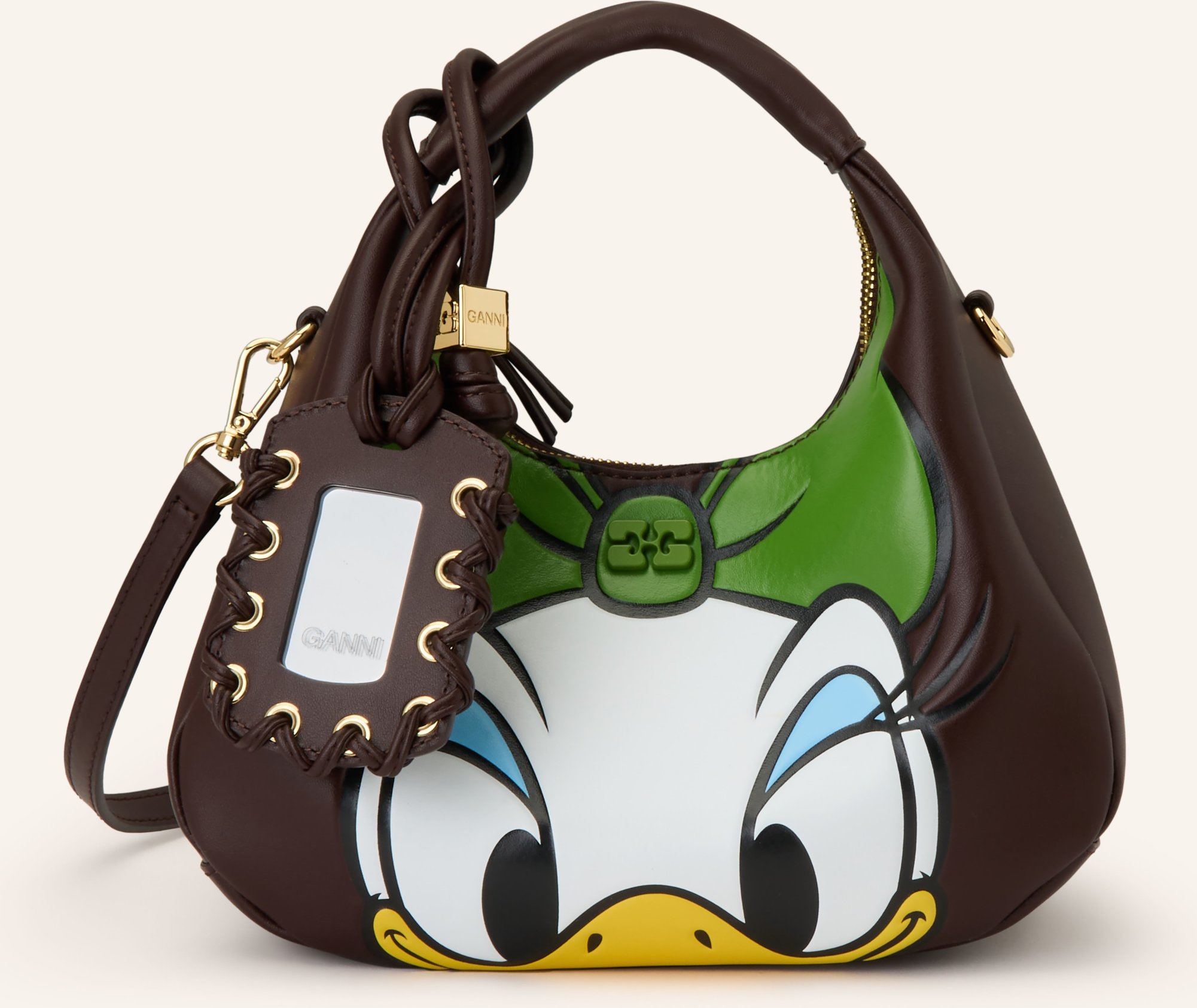 Ganni Handtasche Daisy Mini braun