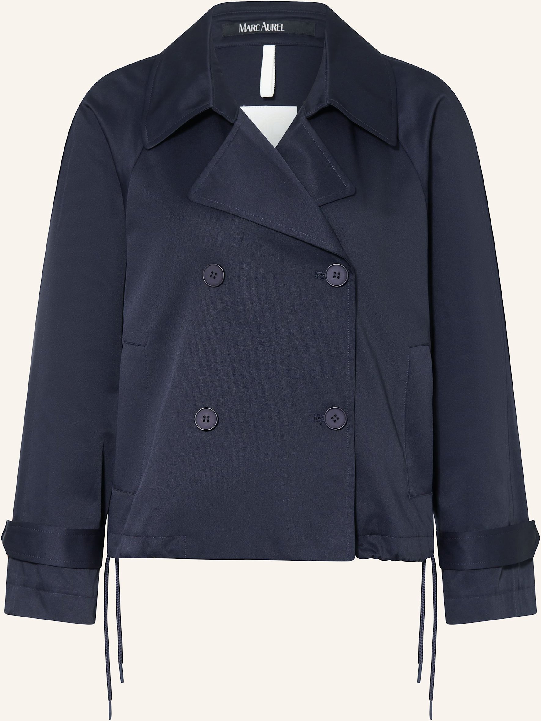 Marc Aurel Trench-Jacke blau