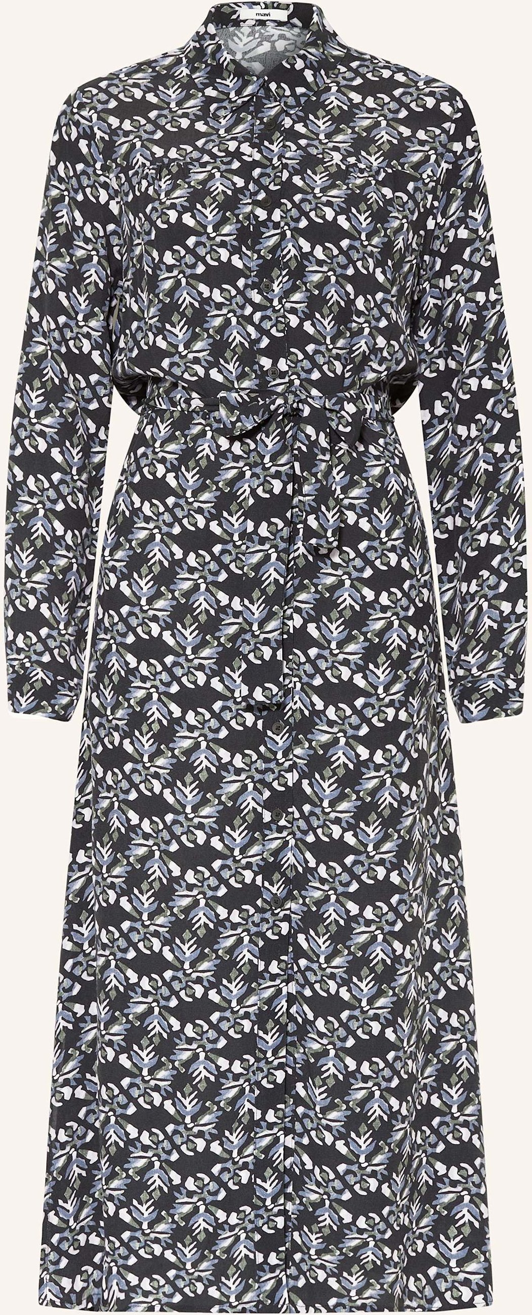 Mavi Hemdblusenkleid blau