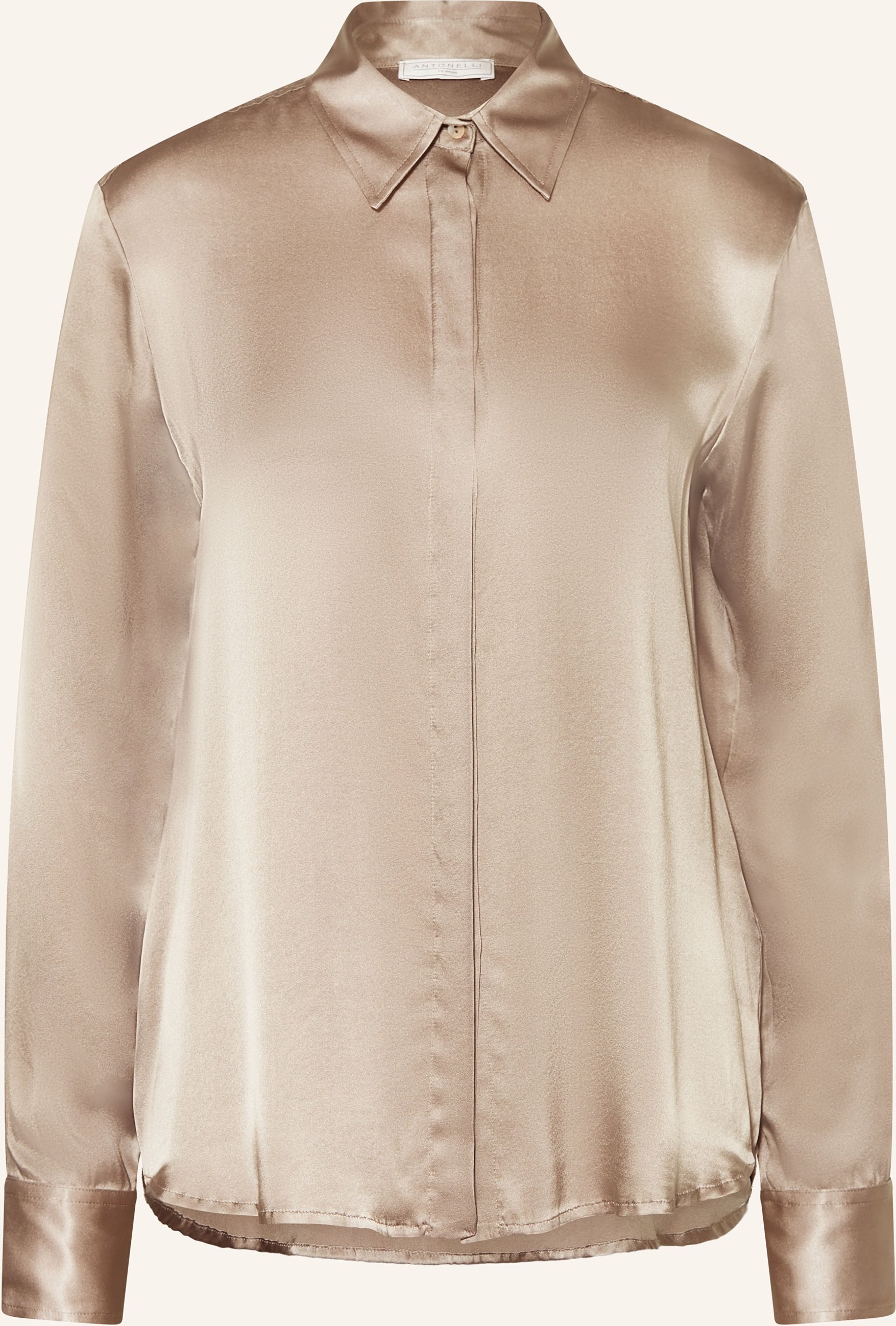 Antonelli Firenze Hemdbluse Chisone Aus Seide beige