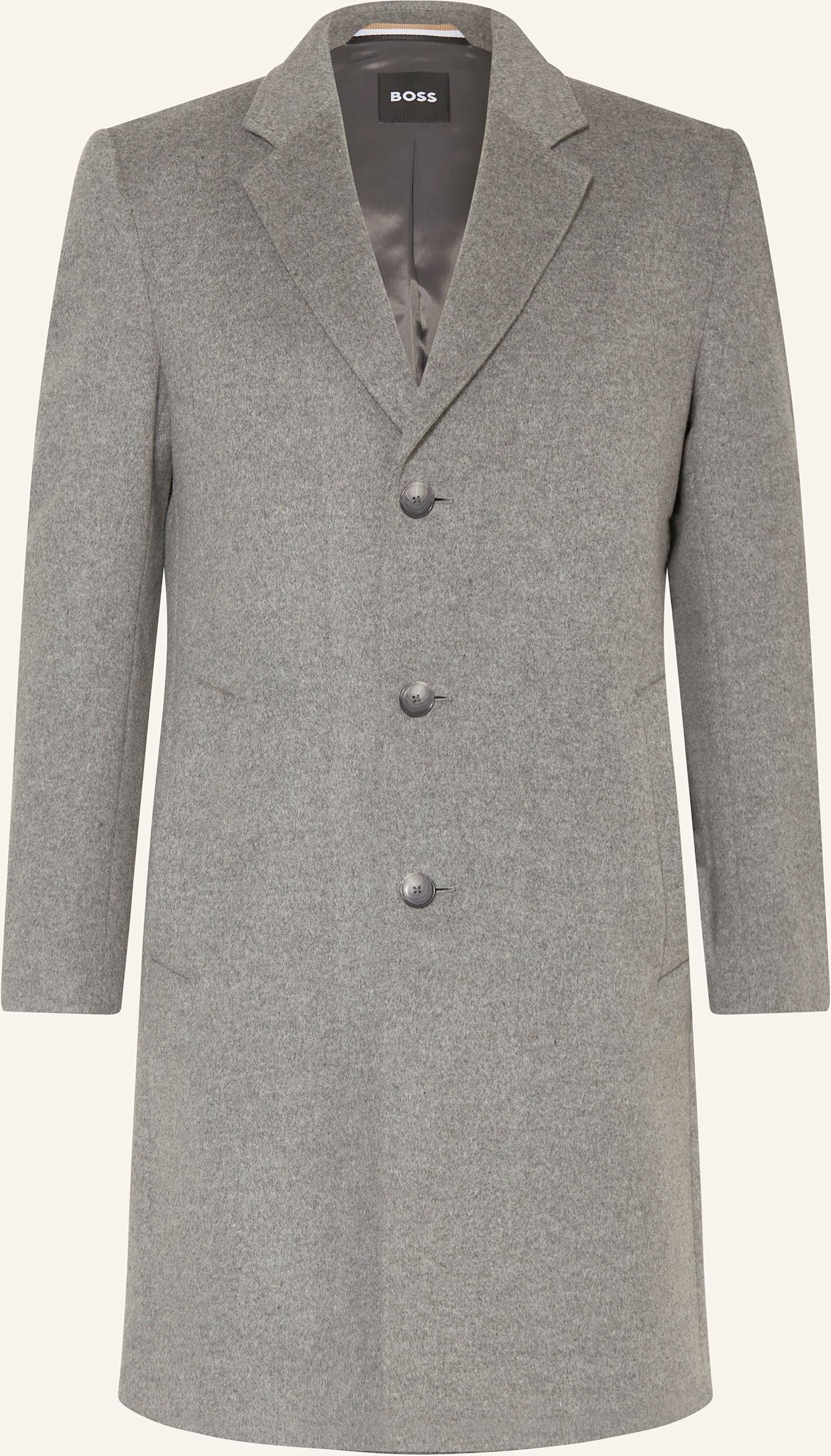 Boss Wollmantel Hyde grau