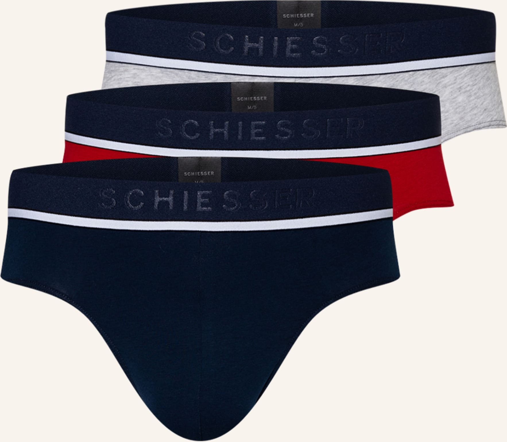 Thumbnail - Schiesser 3er-Pack Slips 95/5 schwarz