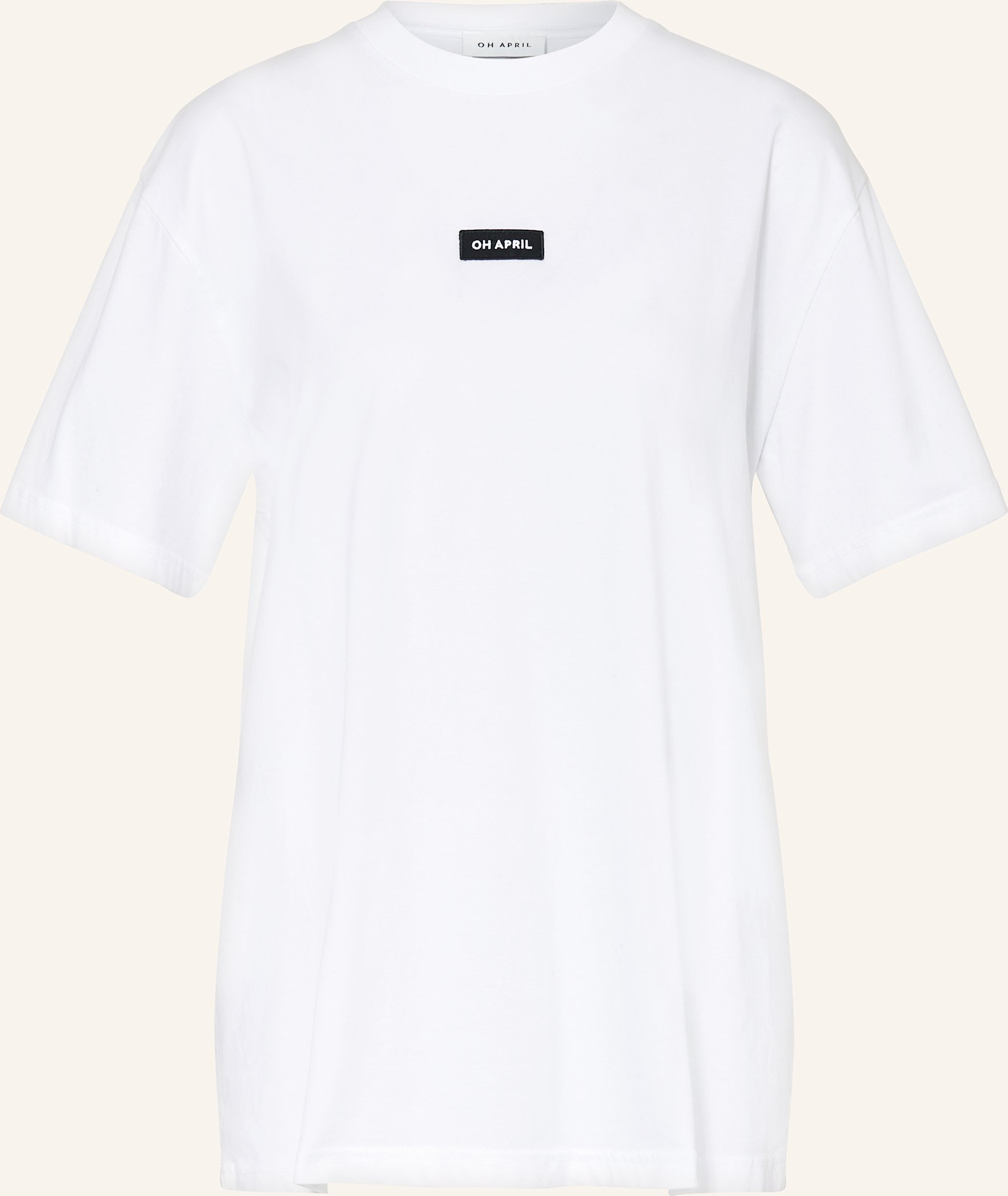 Oh April T-Shirt Boyfriend weiss