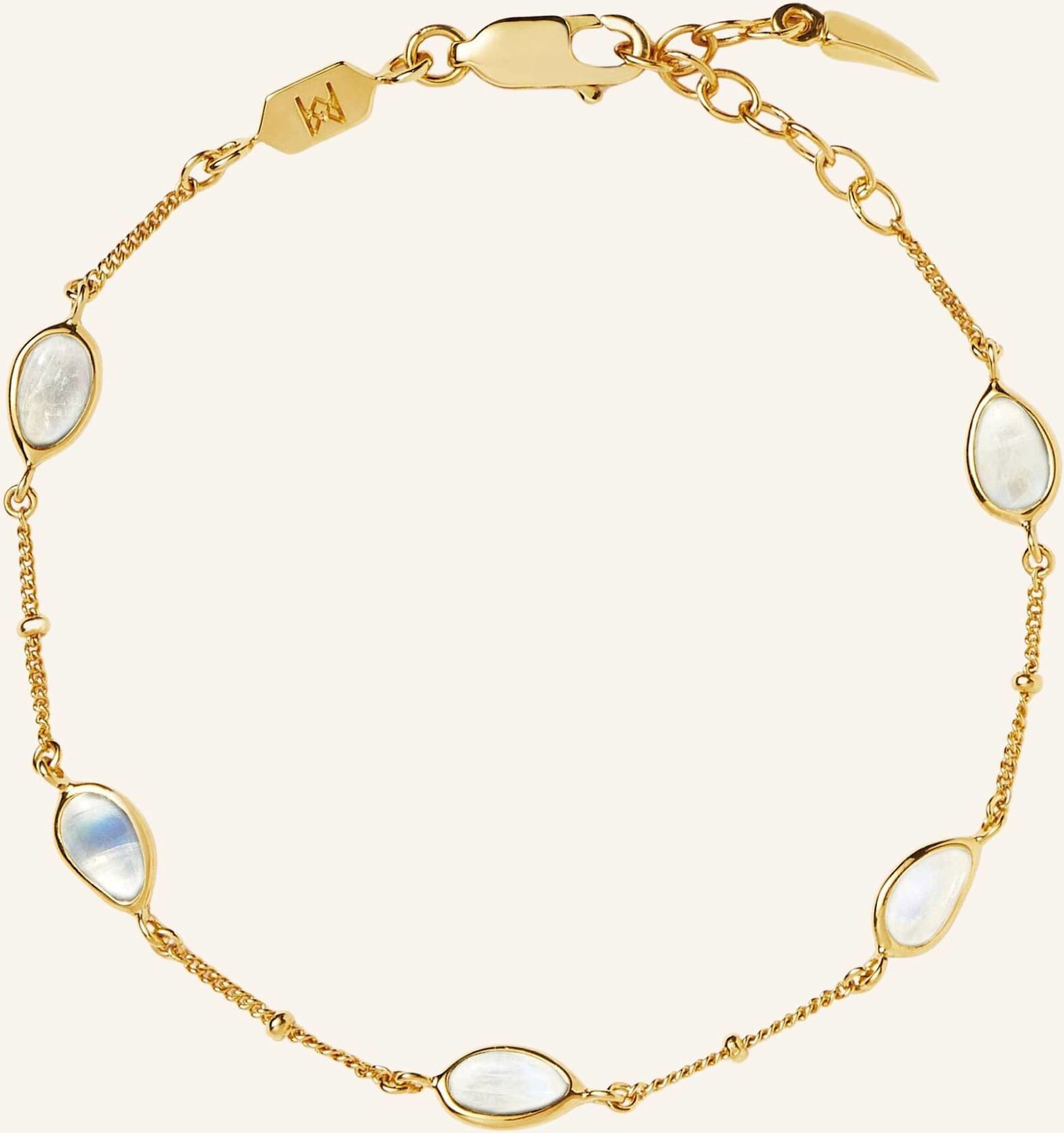 Missoma Armbänder Magma Rainbow Moonstone Bracelet By Glambou gold