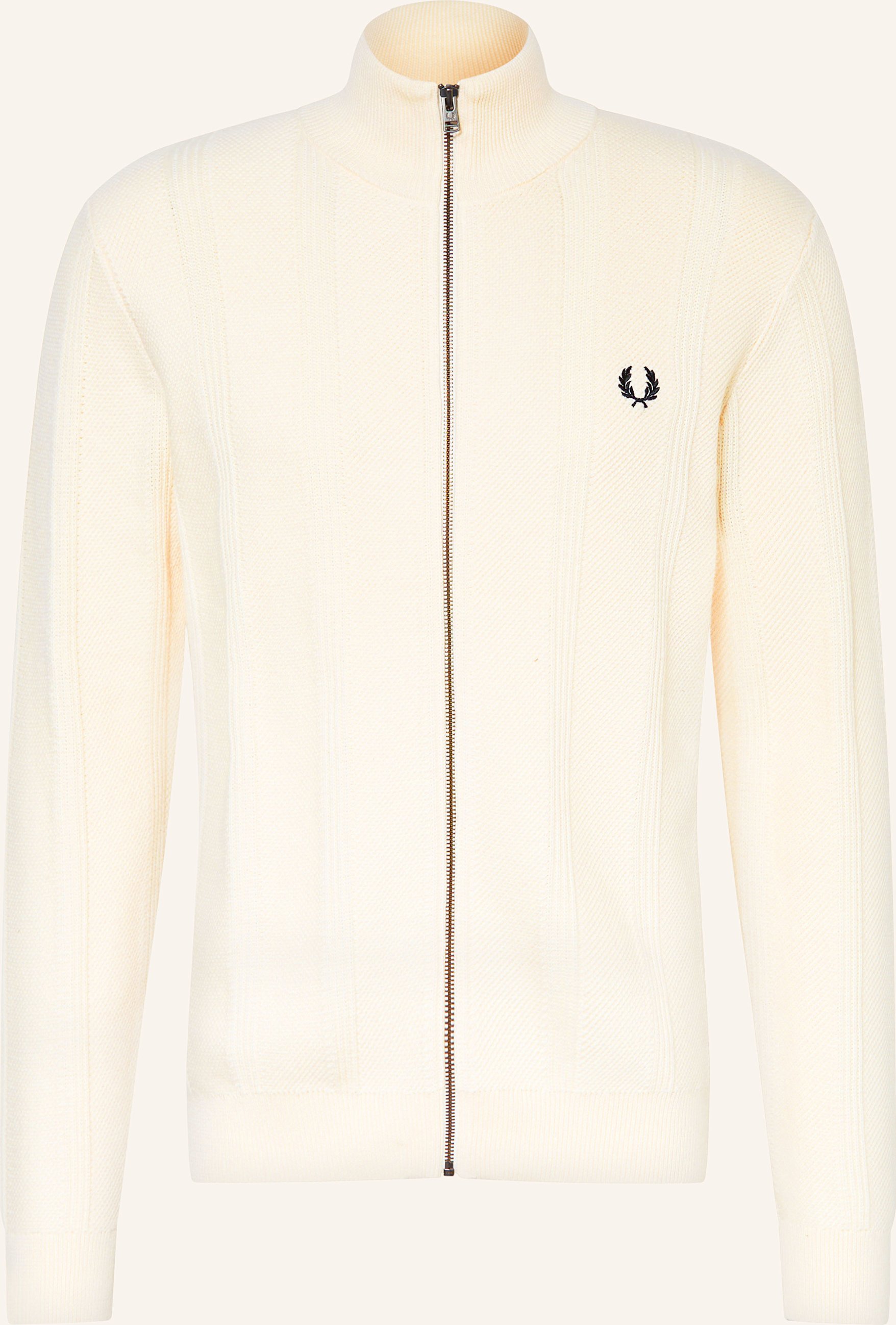 Fred Perry Strickjacke weiss