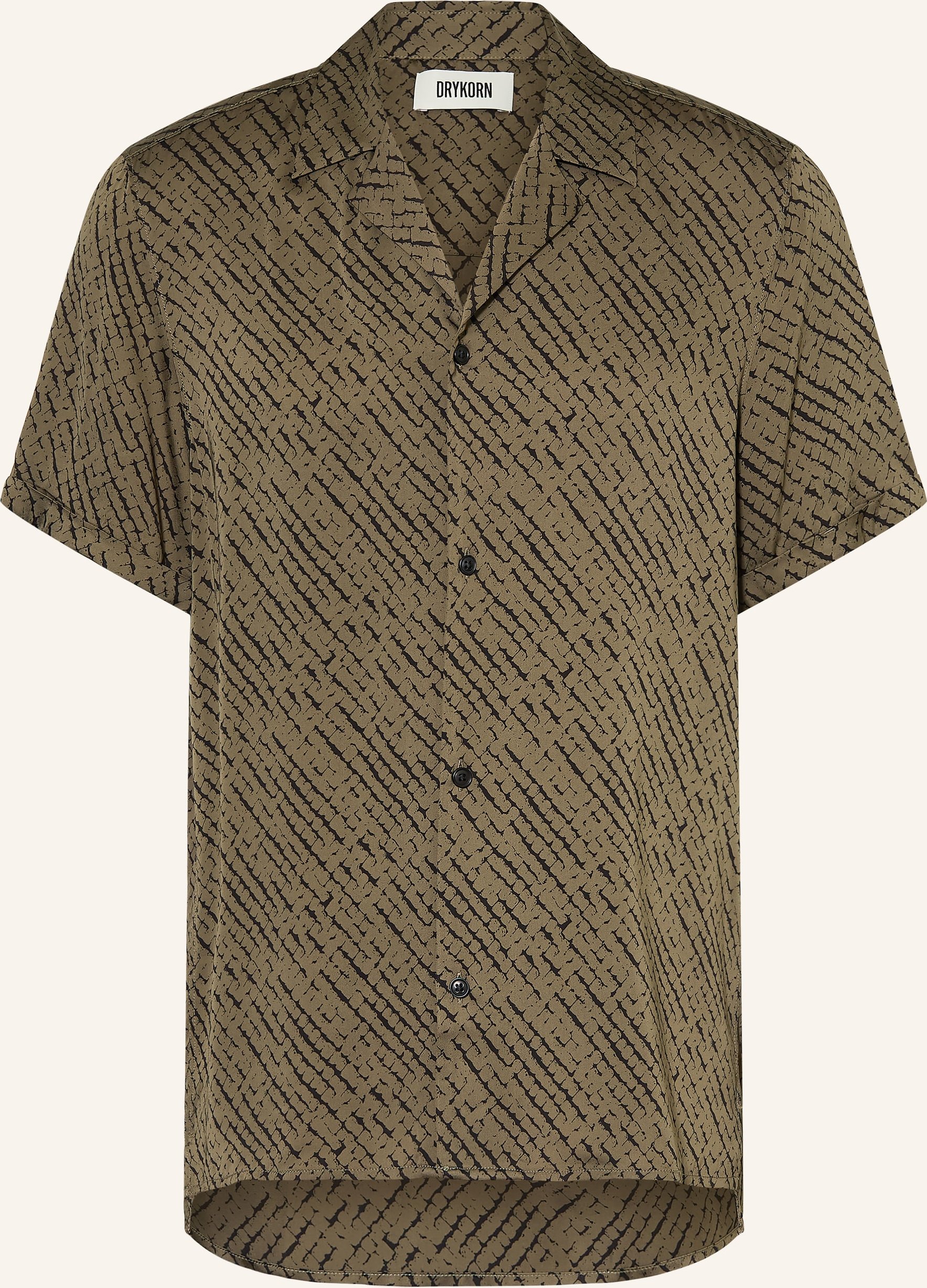 Drykorn Resorthemd Bijan Regular Fit Aus Satin gruen