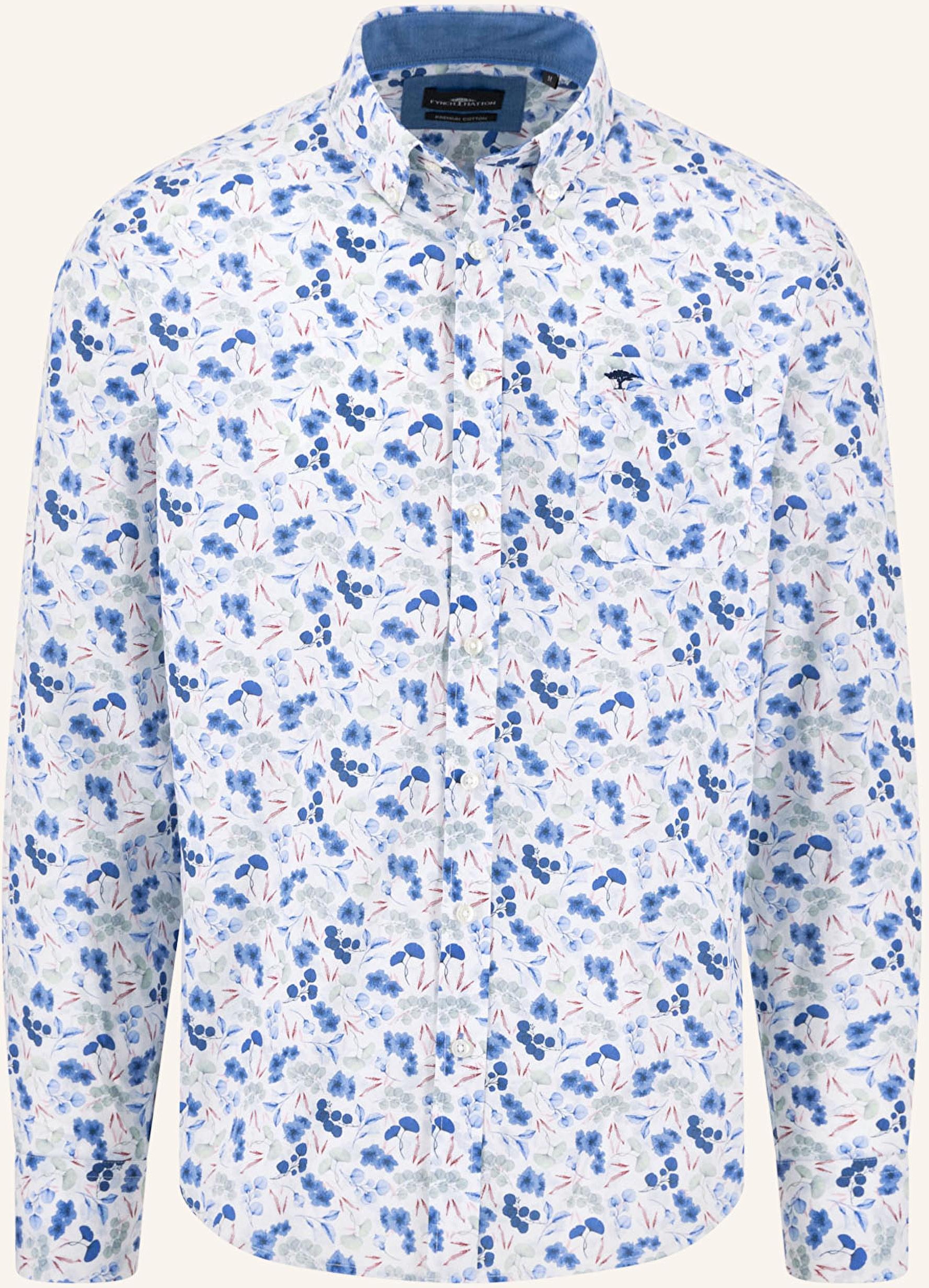Fynch-Hatton Hemd Regular Fit blau