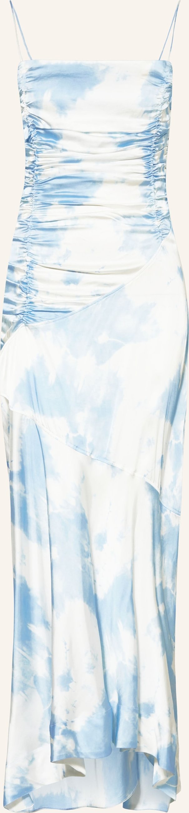 Ganni Satinkleid blau