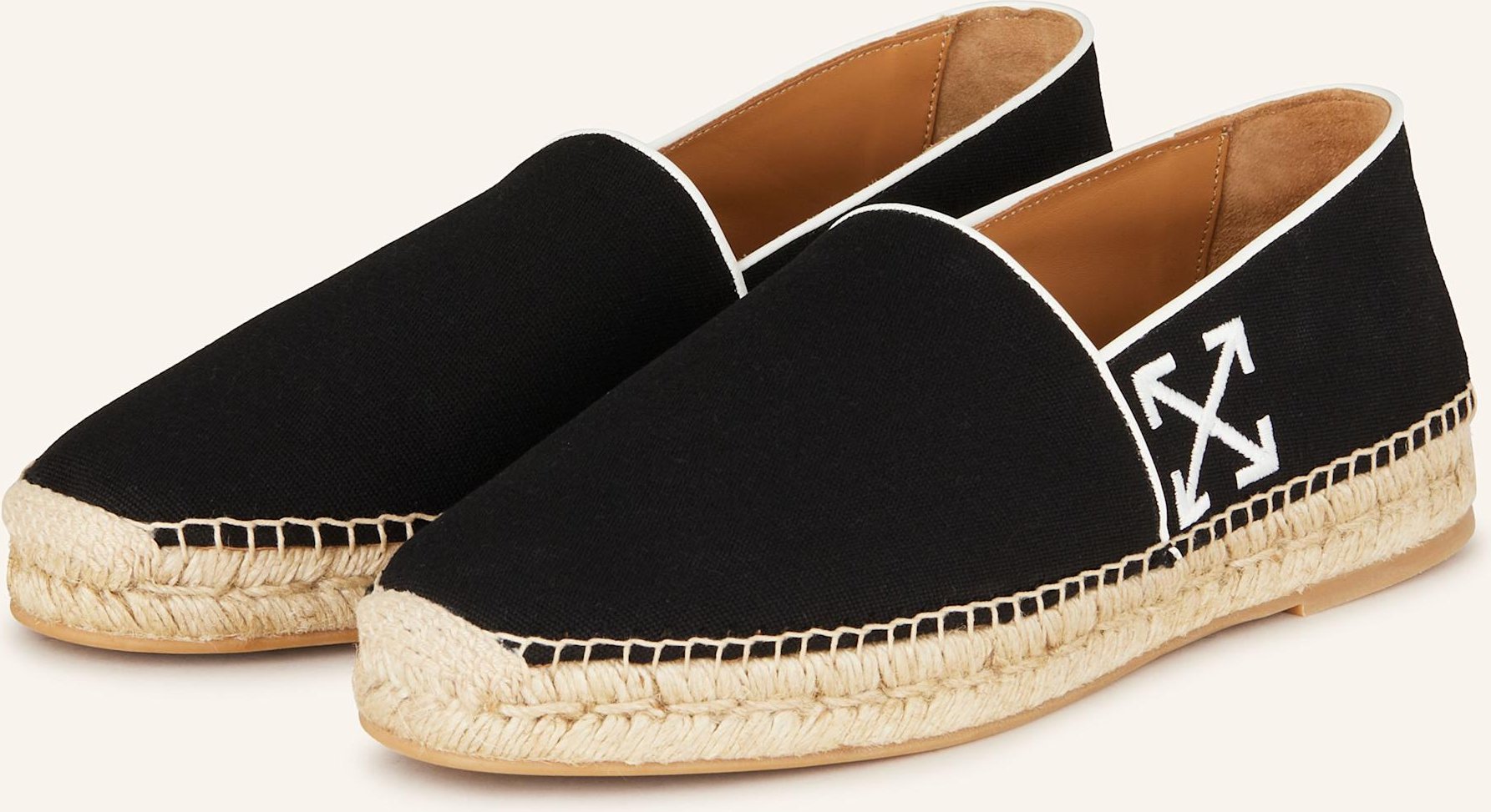 Off-White Espadrilles Biarritz schwarz