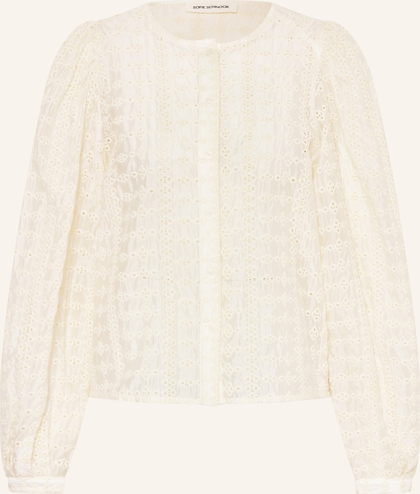 Sofie Schnoor Bluse Corasw Aus Lochspitze weiss