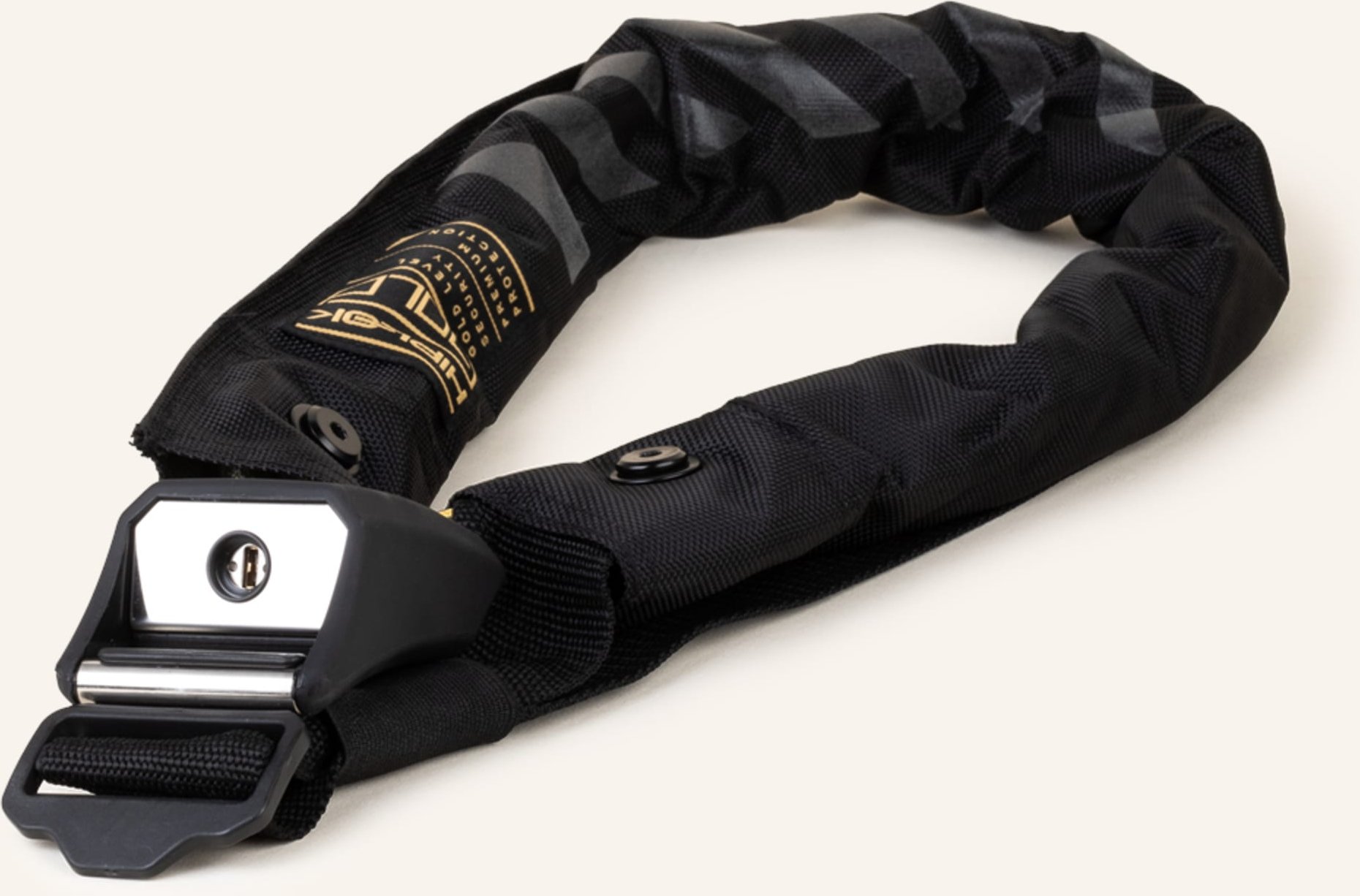 Hiplok Fahrradschloss Gold schwarz