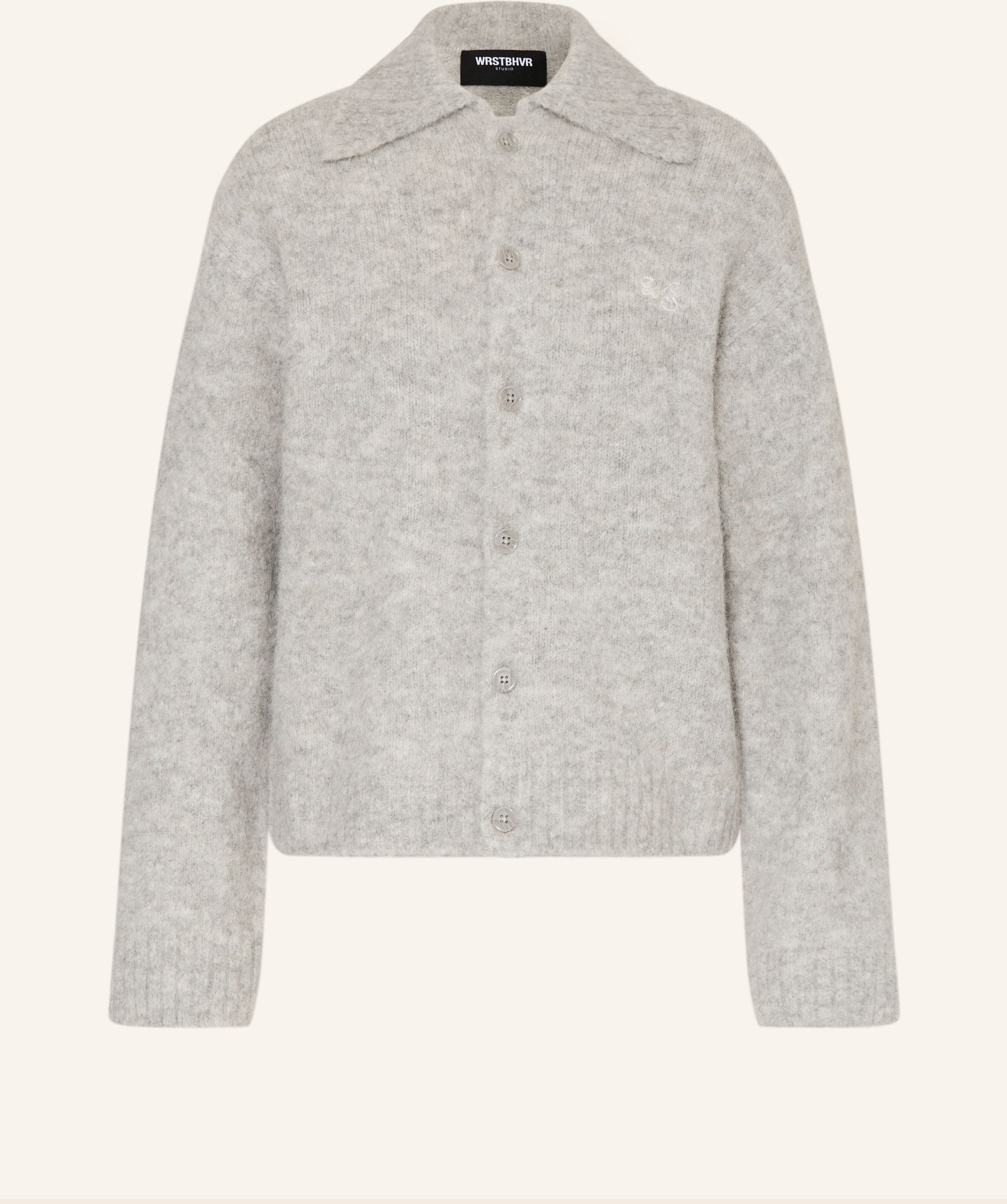 Wrstbhvr Strickjacke Chester Mit Alpaka grau