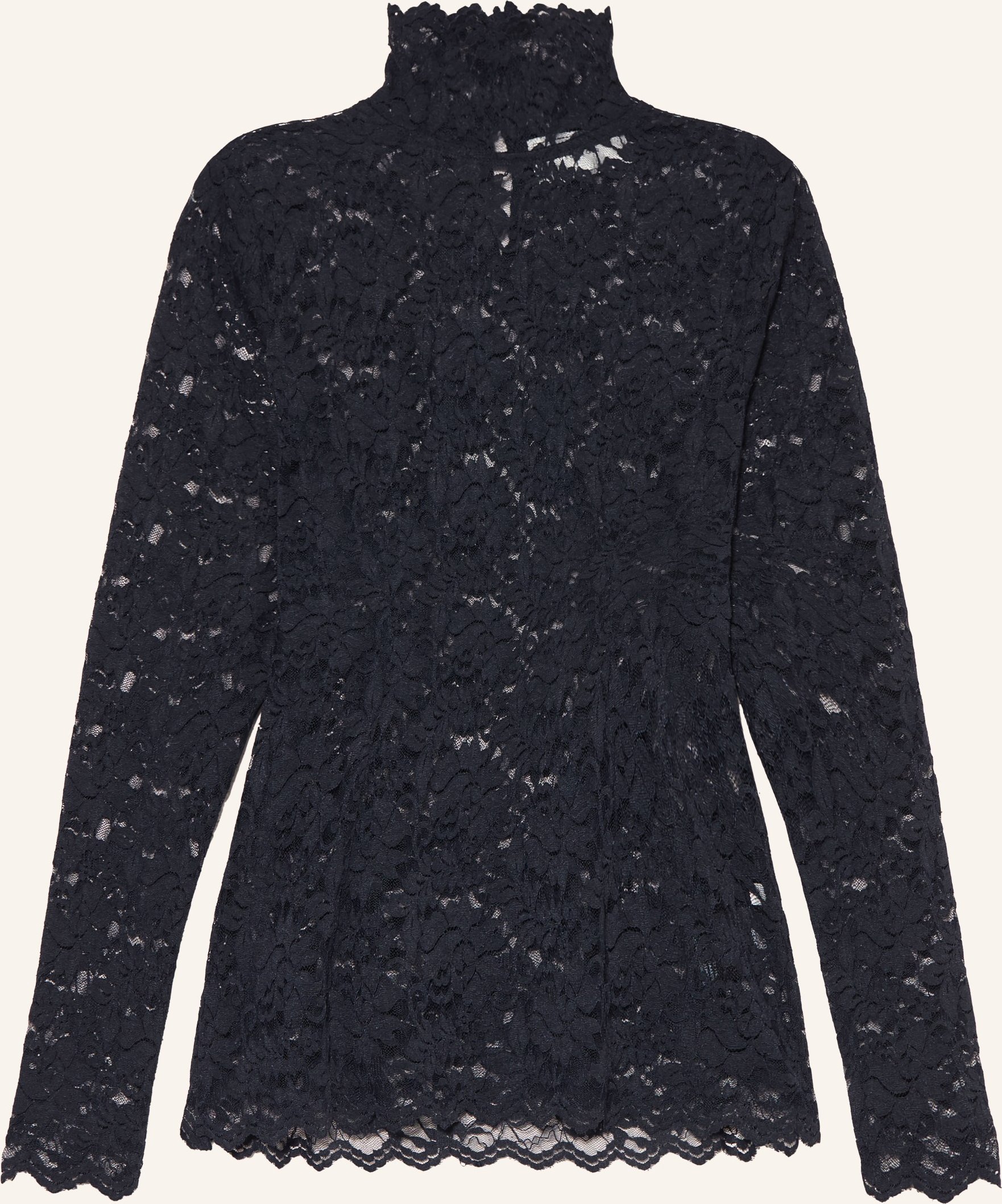 Neo Noir Longsleeve Liza Aus Spitze blau