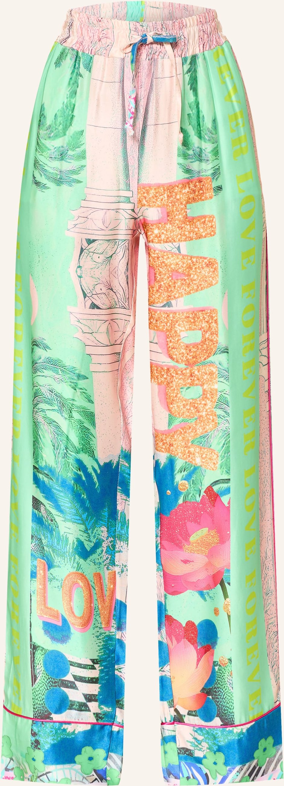 Miss Goodlife Satinhose Love Palace gruen