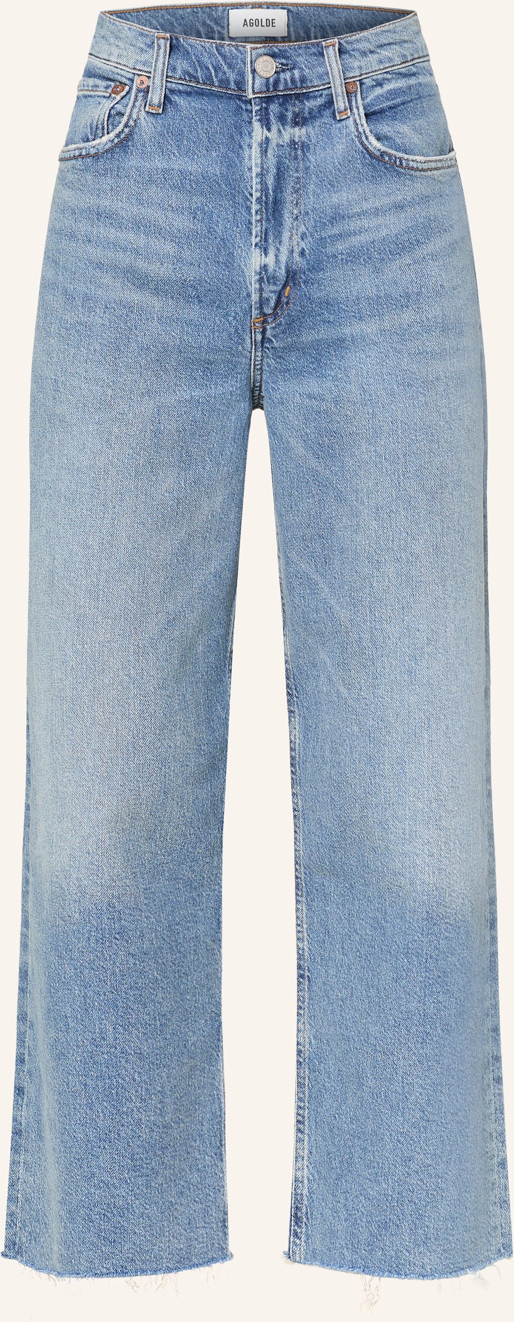 Agolde Wide Leg Jeans Ren blau