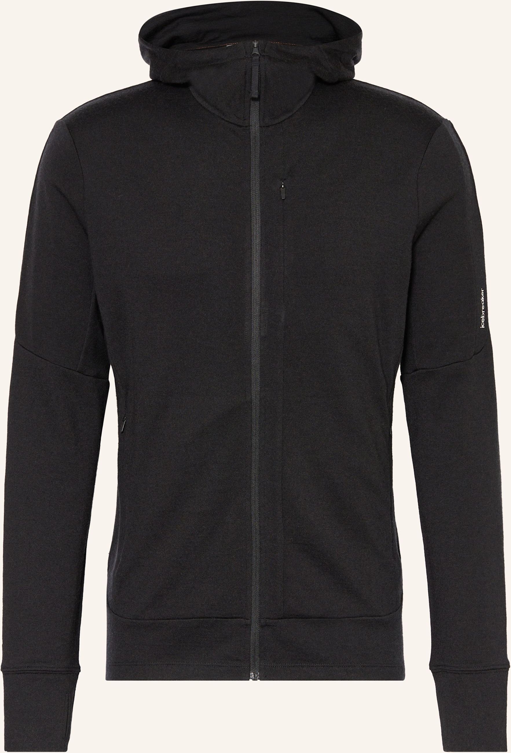 Icebreaker Midlayer-Jacke Merino 260 Quantum Iv schwarz