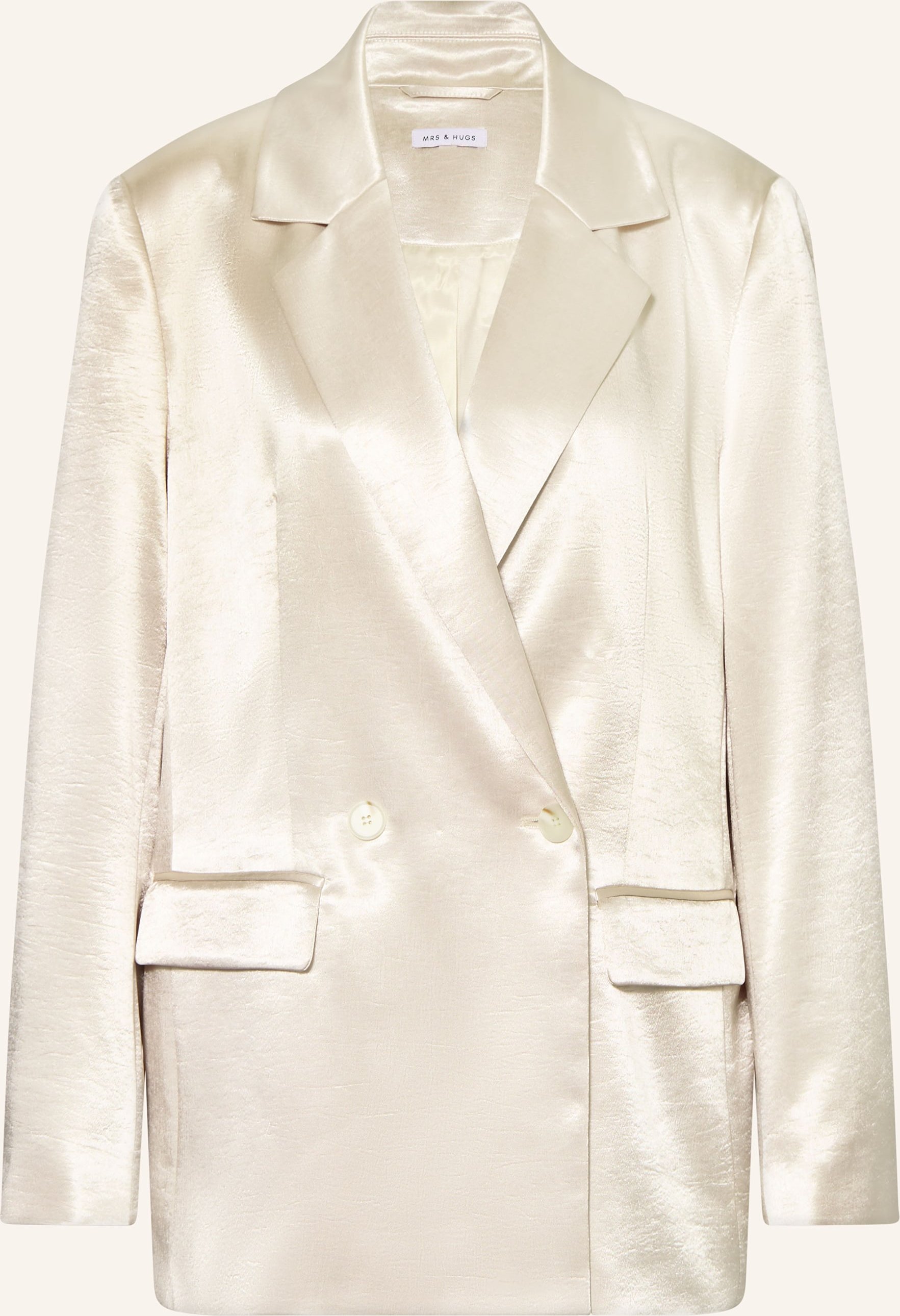 Mrs & Hugs Satinblazer beige