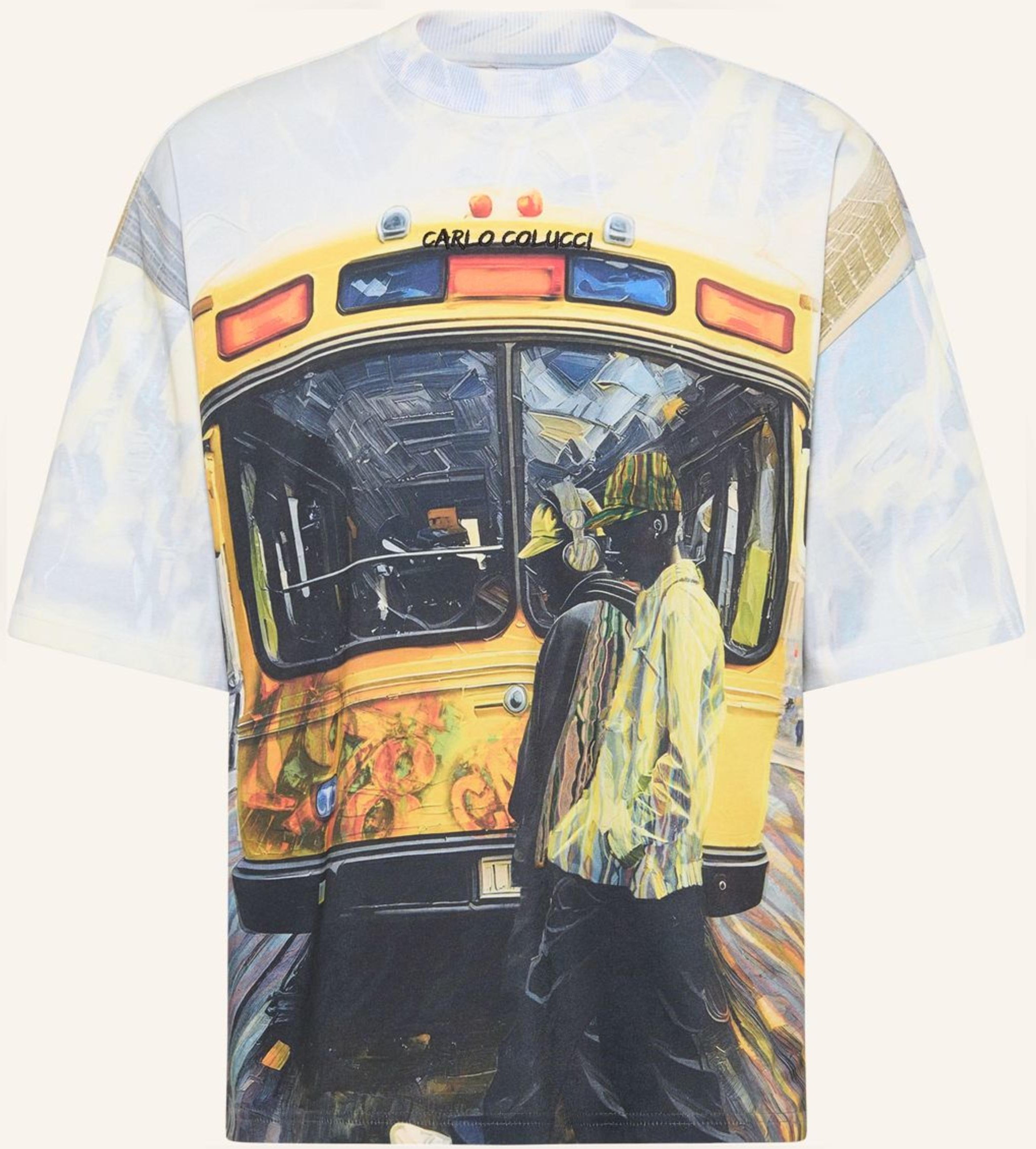 Carlo Colucci Oversize T-Shirt - Impression Of Carlo Ercolin beige