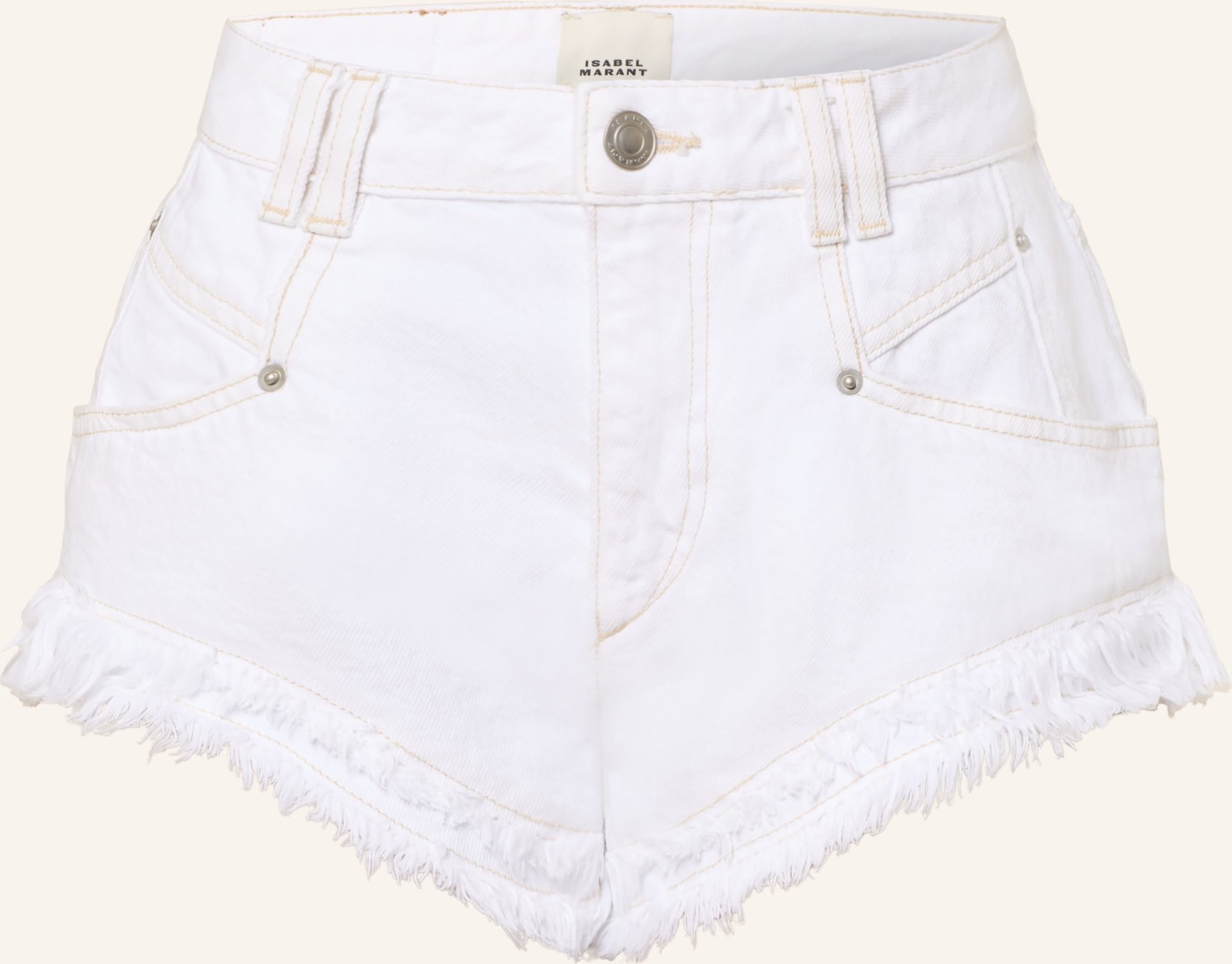 Marant Étoile Jeansshorts Eneidala weiss
