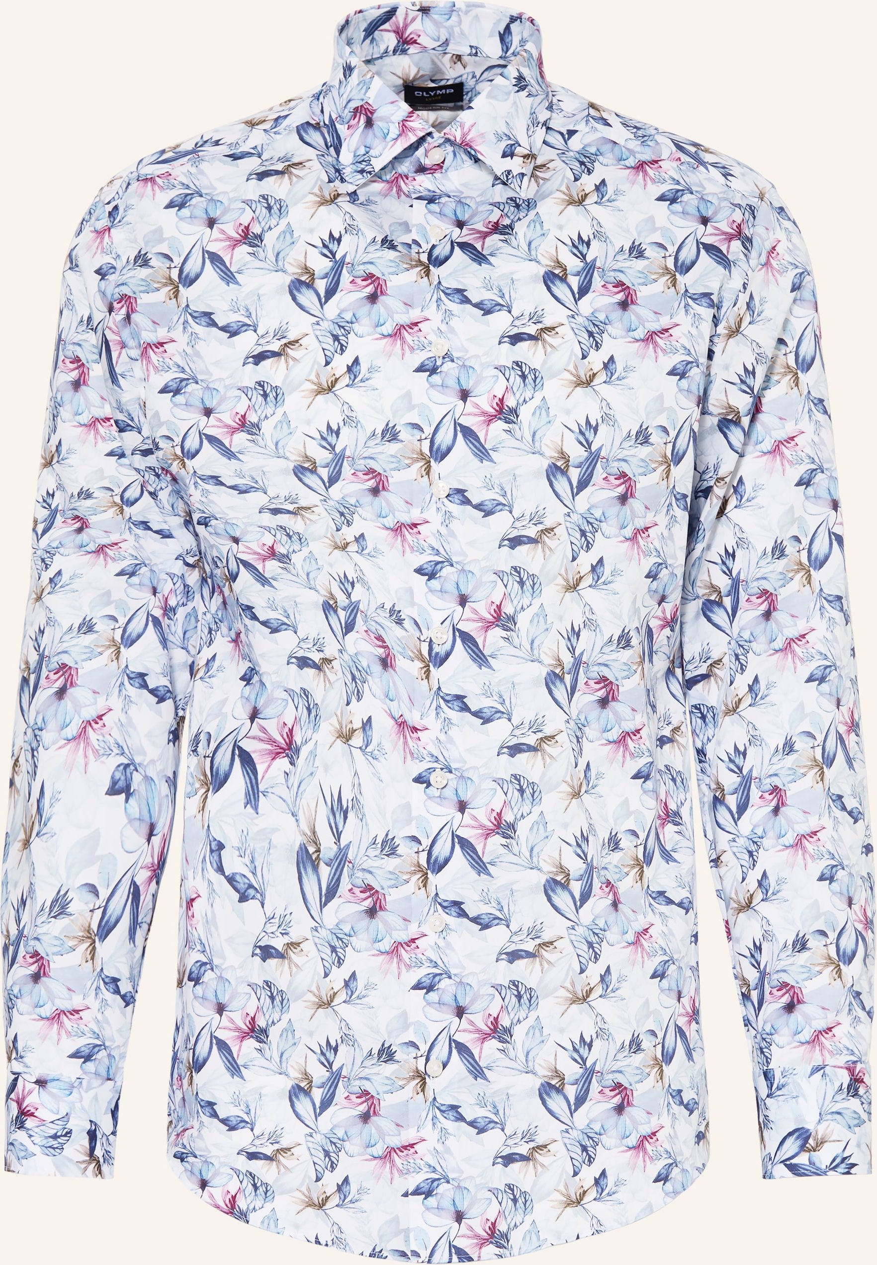 Thumbnail - Olymp Hemd Modern Fit blau