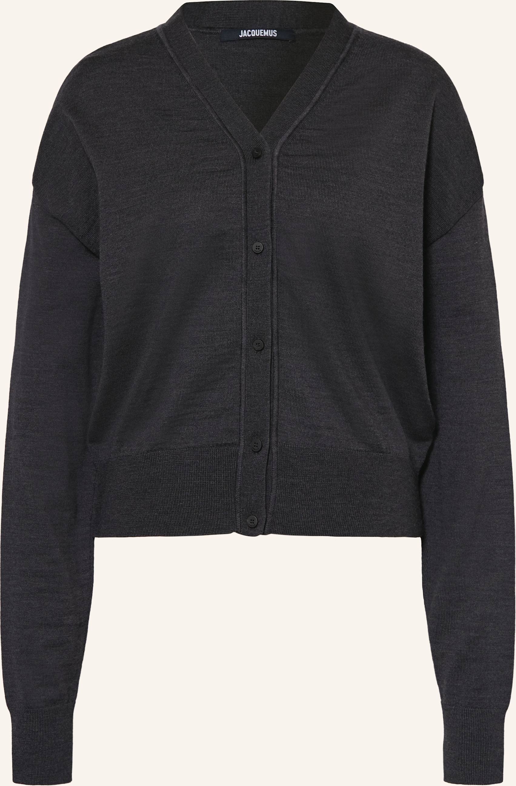Jacquemus Strickjacke Le Cardigan Brode grau