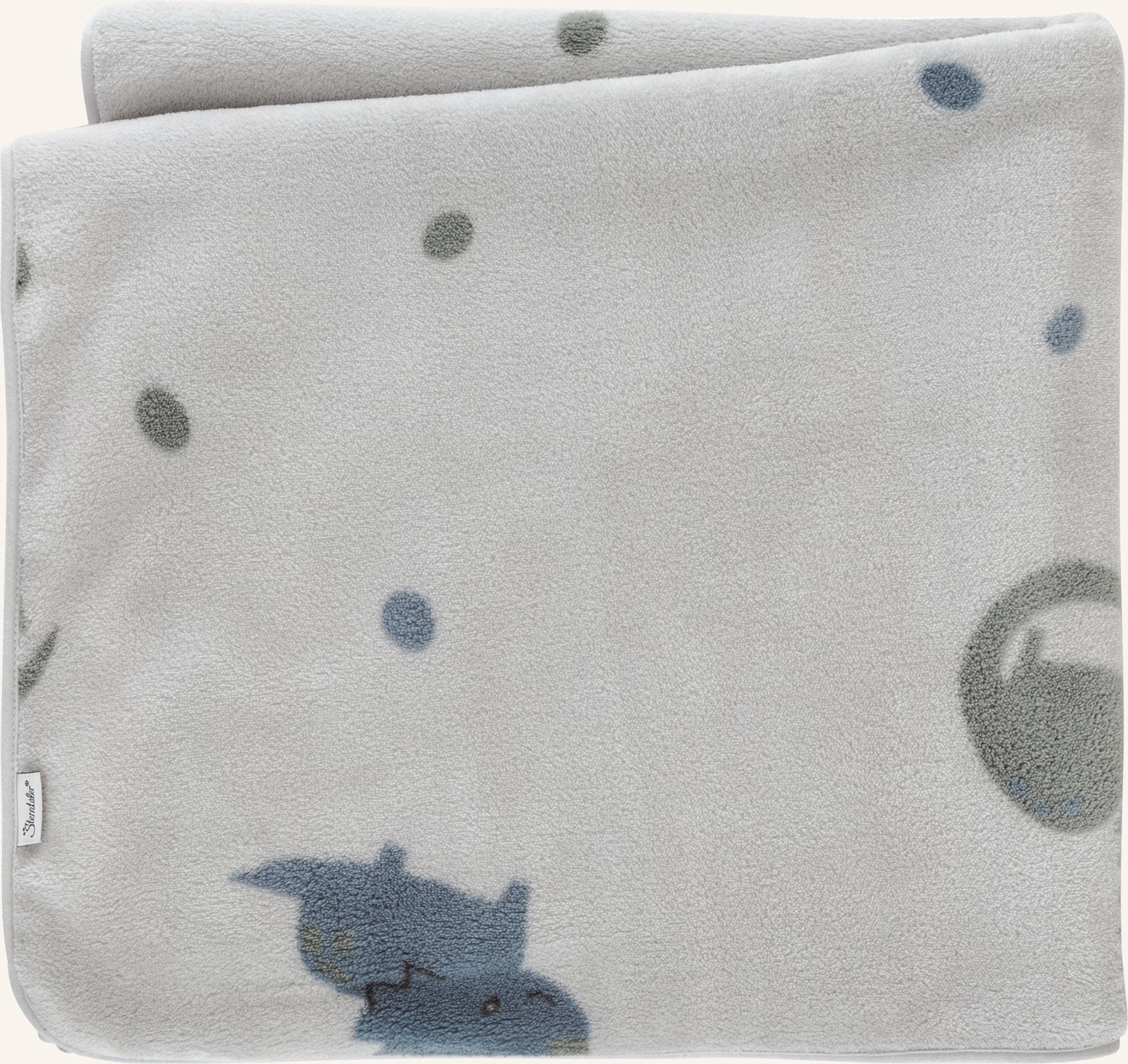 Thumbnail - Sterntaler Babydecke Dino Rexi blau